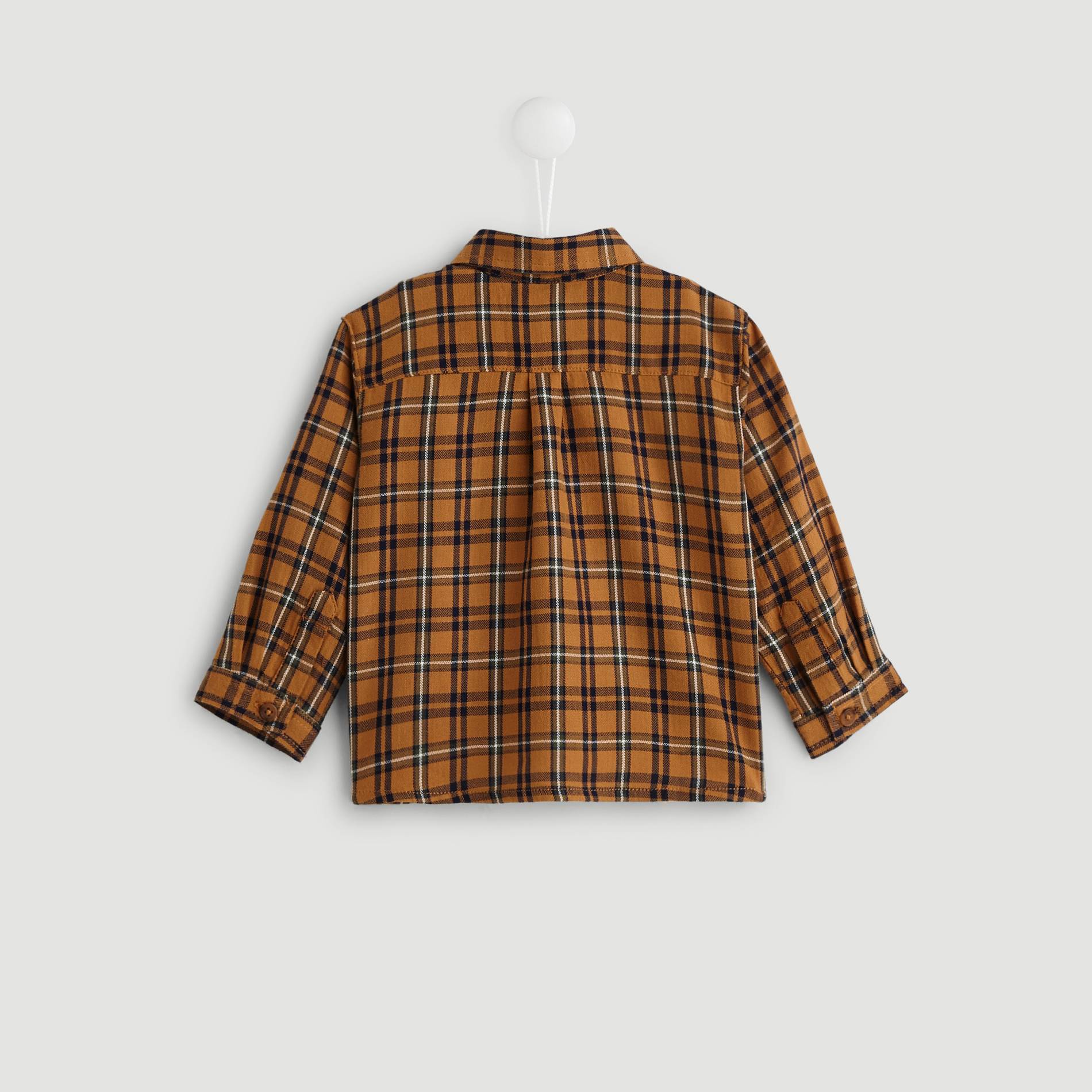 Chemise a carreaux, Moutarde, large image number 1