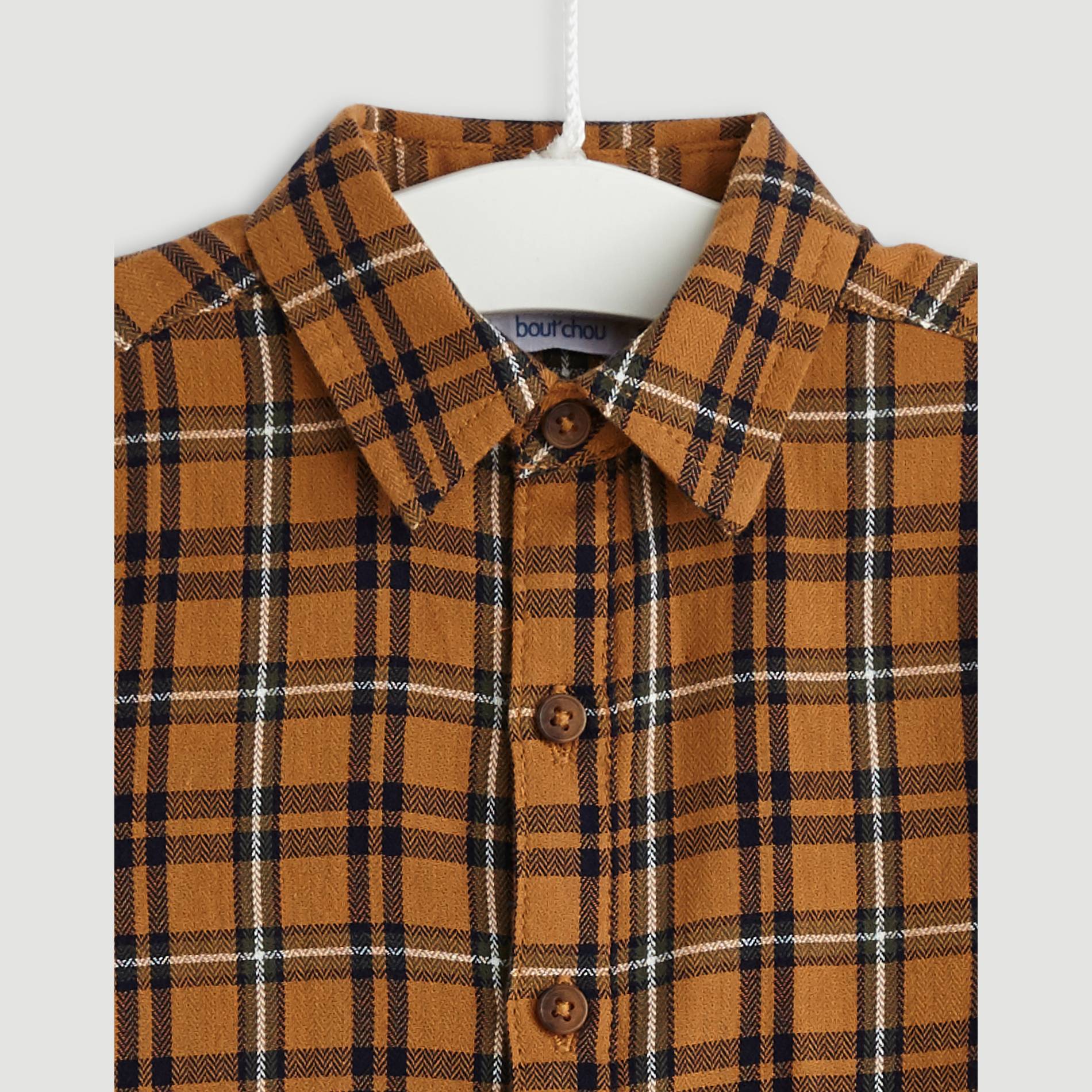 Chemise a carreaux, Moutarde, large image number 2