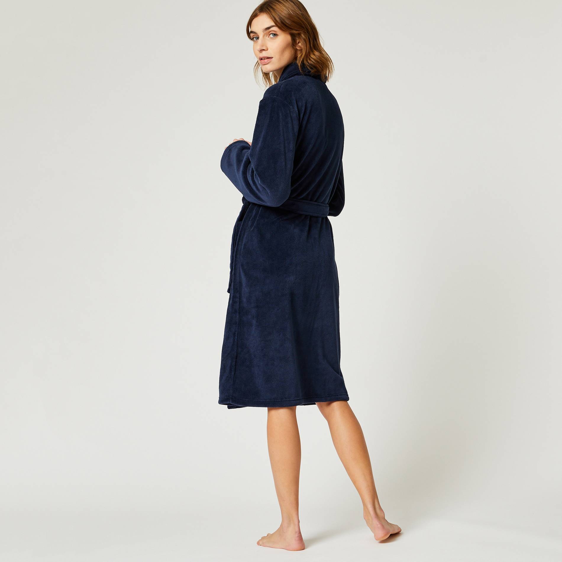 Peignoir long, Bleu marine, large image number 1.0