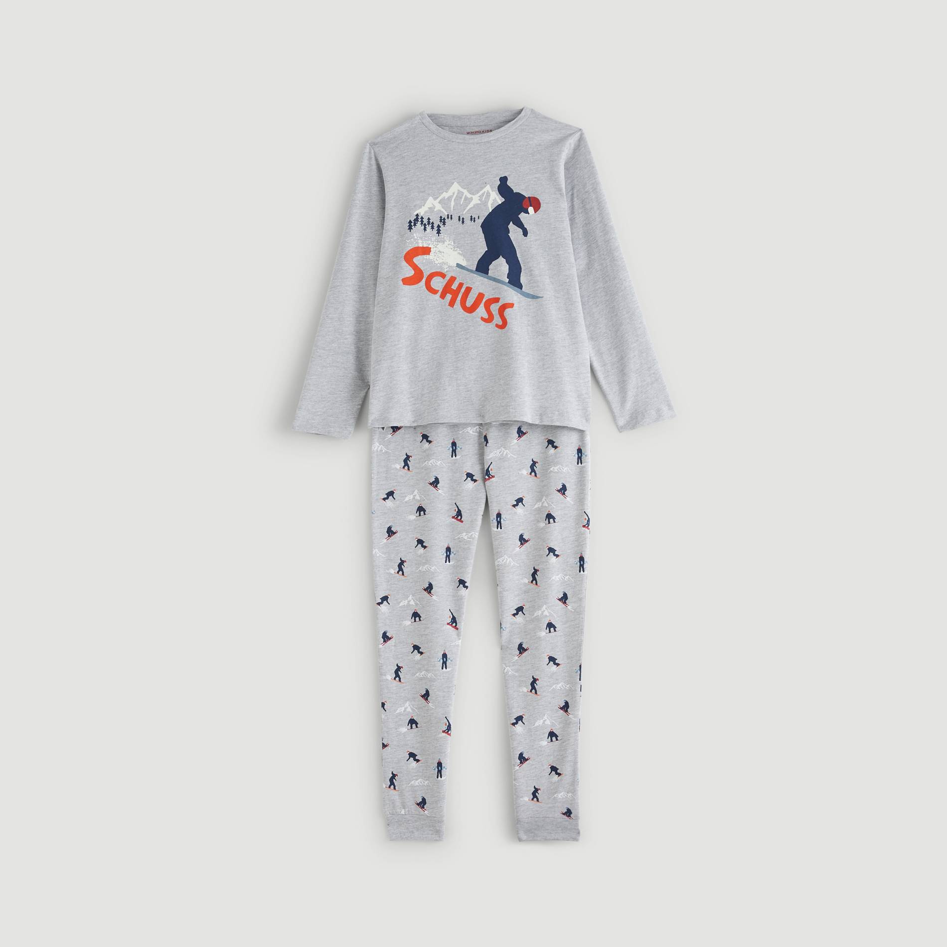 Pyjama, Gris clair, large image number 0