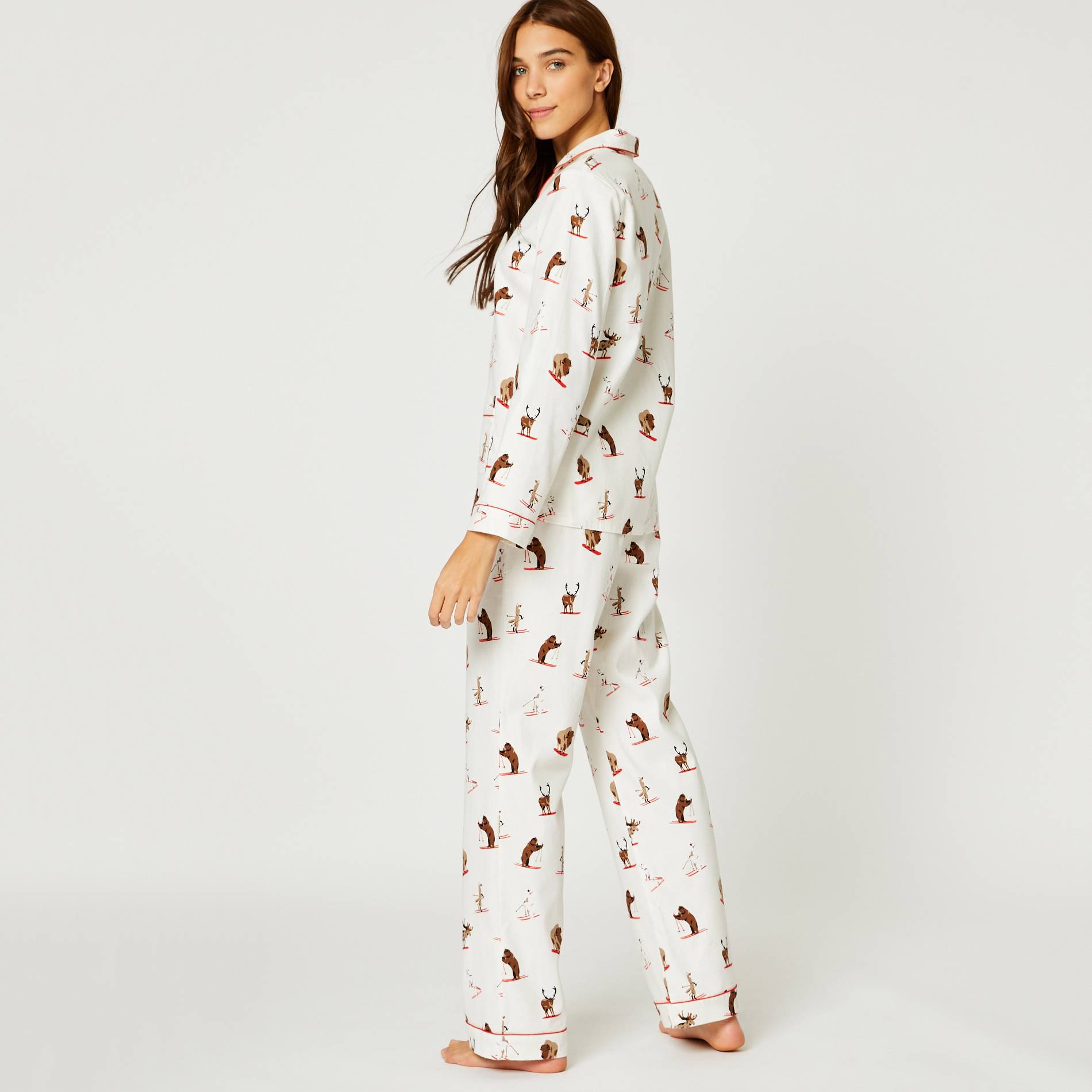 Pyjama imprime, Blanc, large image number 1
