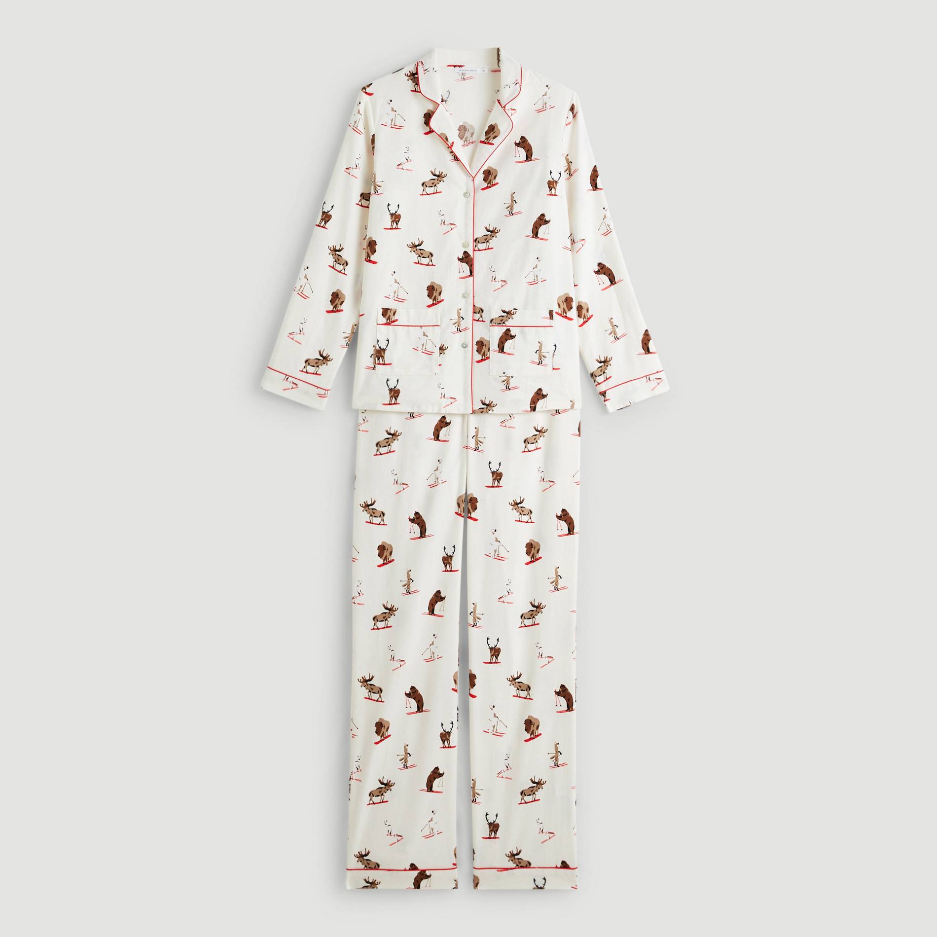 Pyjama imprime, Blanc, large image number 2