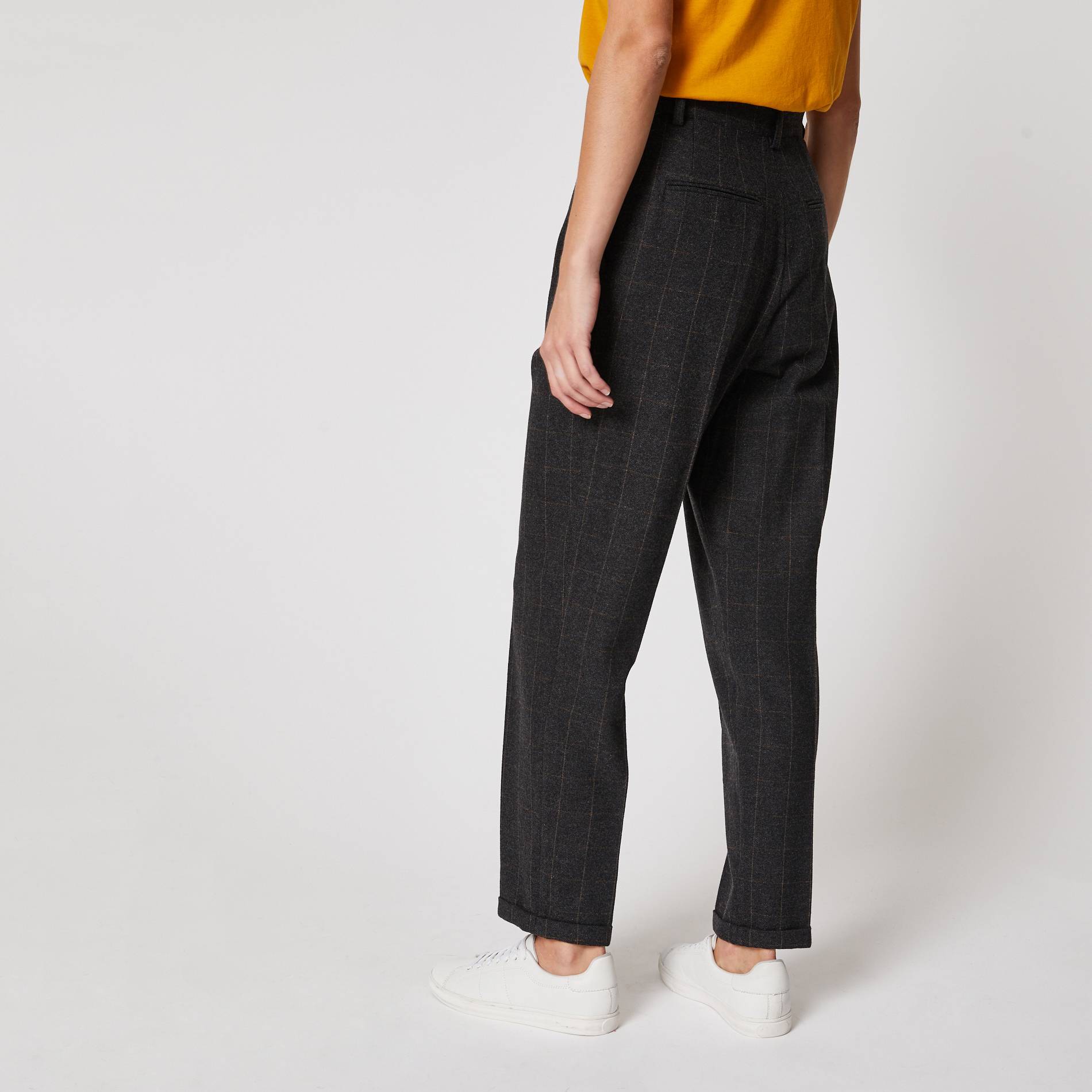 Pantalon de ville a carreaux, Gris moyen, large image number 1.0