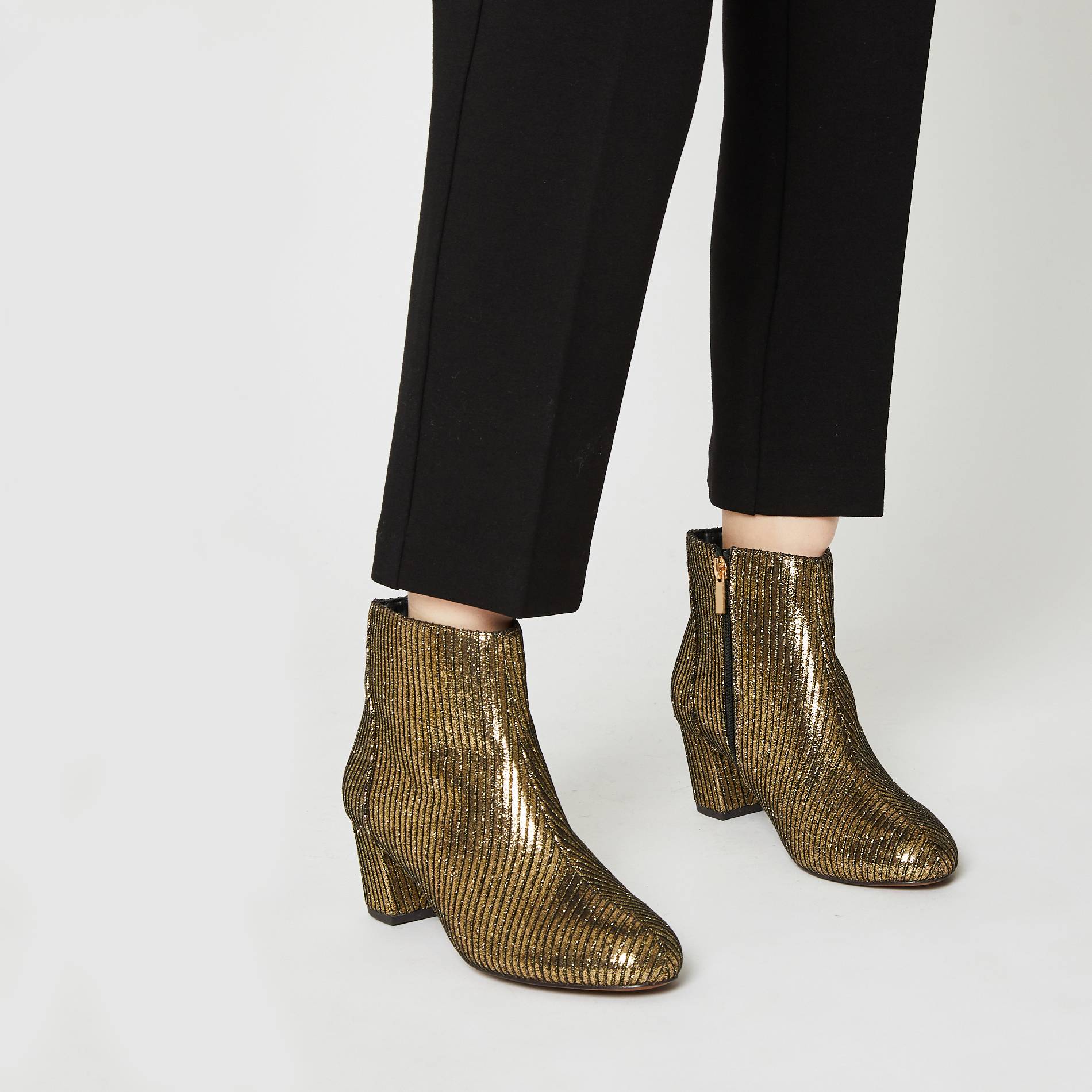 Boots a paillettes, Or, large image number 0.0
