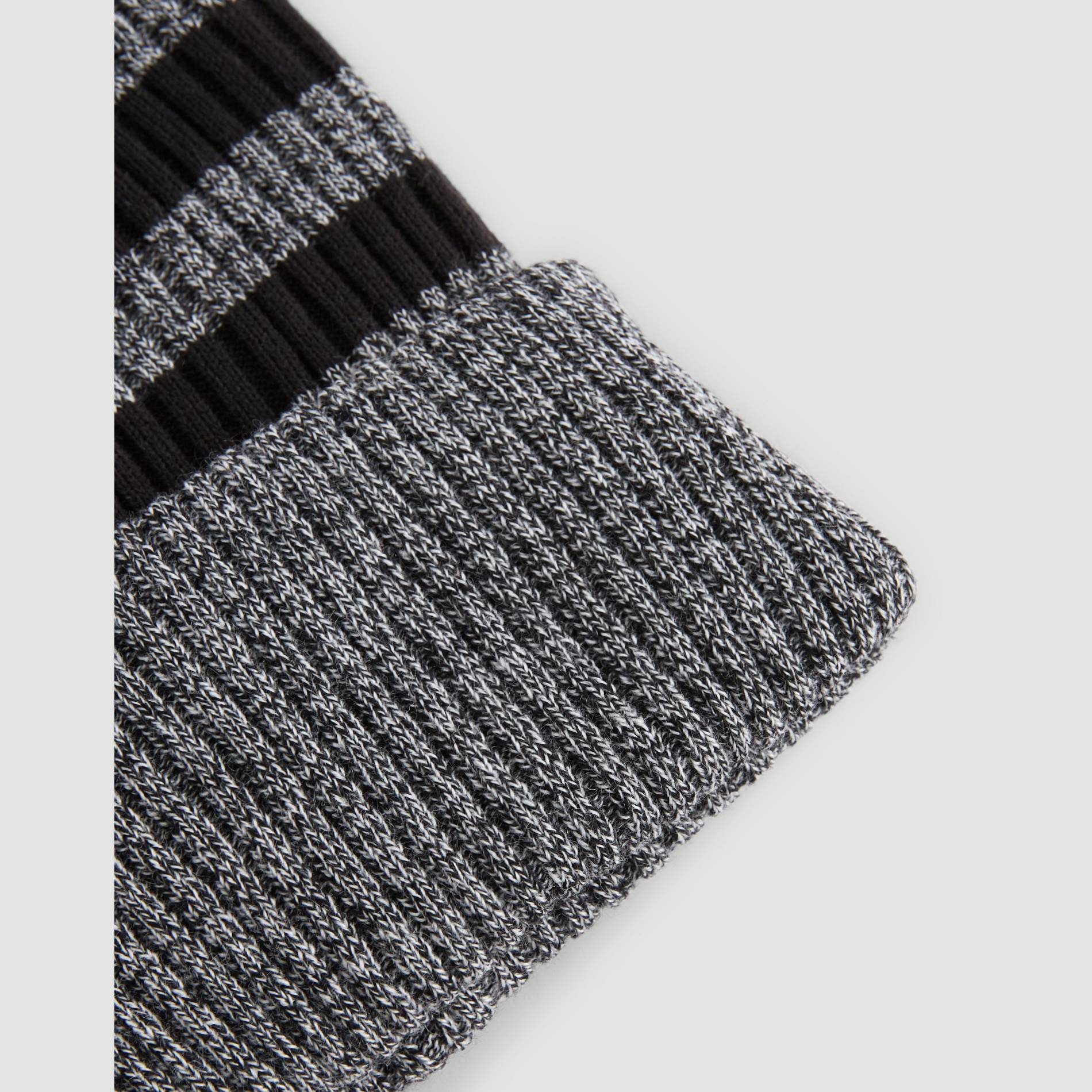 Bonnet reversible, Noir, large image number 1