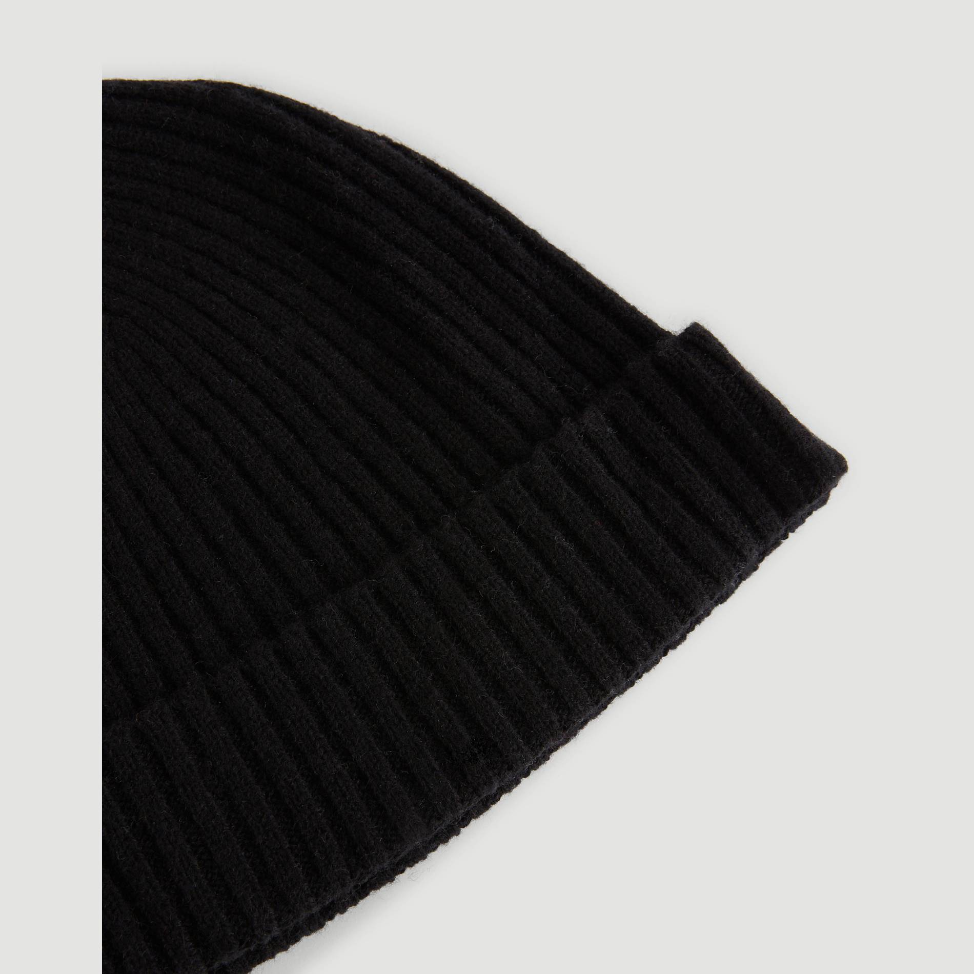 Bonnet laine et cachemire, Noir, large image number 1.0