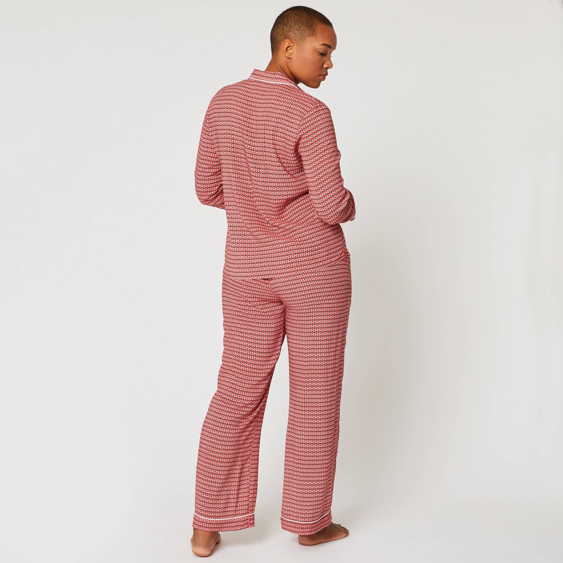 Pyjama imprimé, Rouge, large image number 1.0