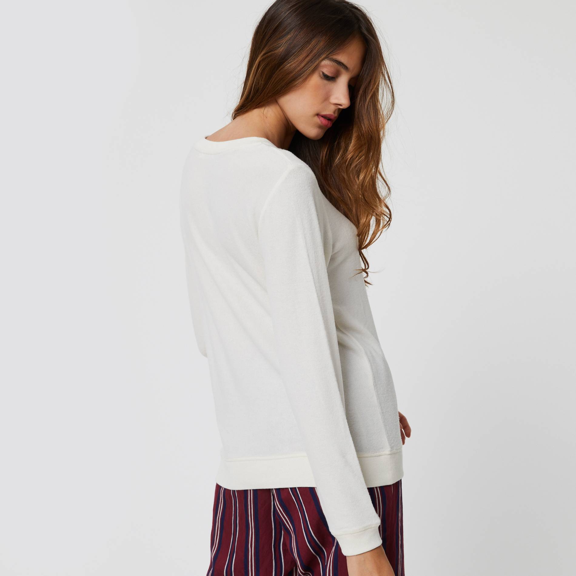 Sweat en doudou, Ecru, large image number 1.0