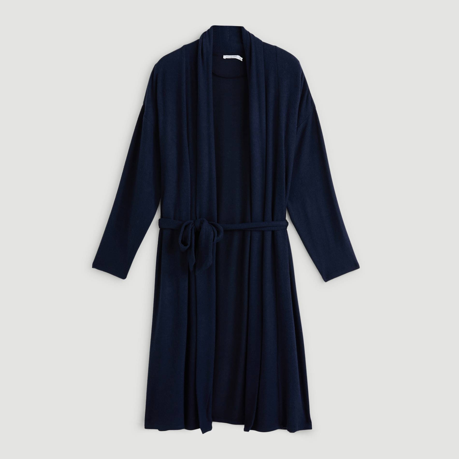 Gilet long en doudou, Indigo, large image number 2.0