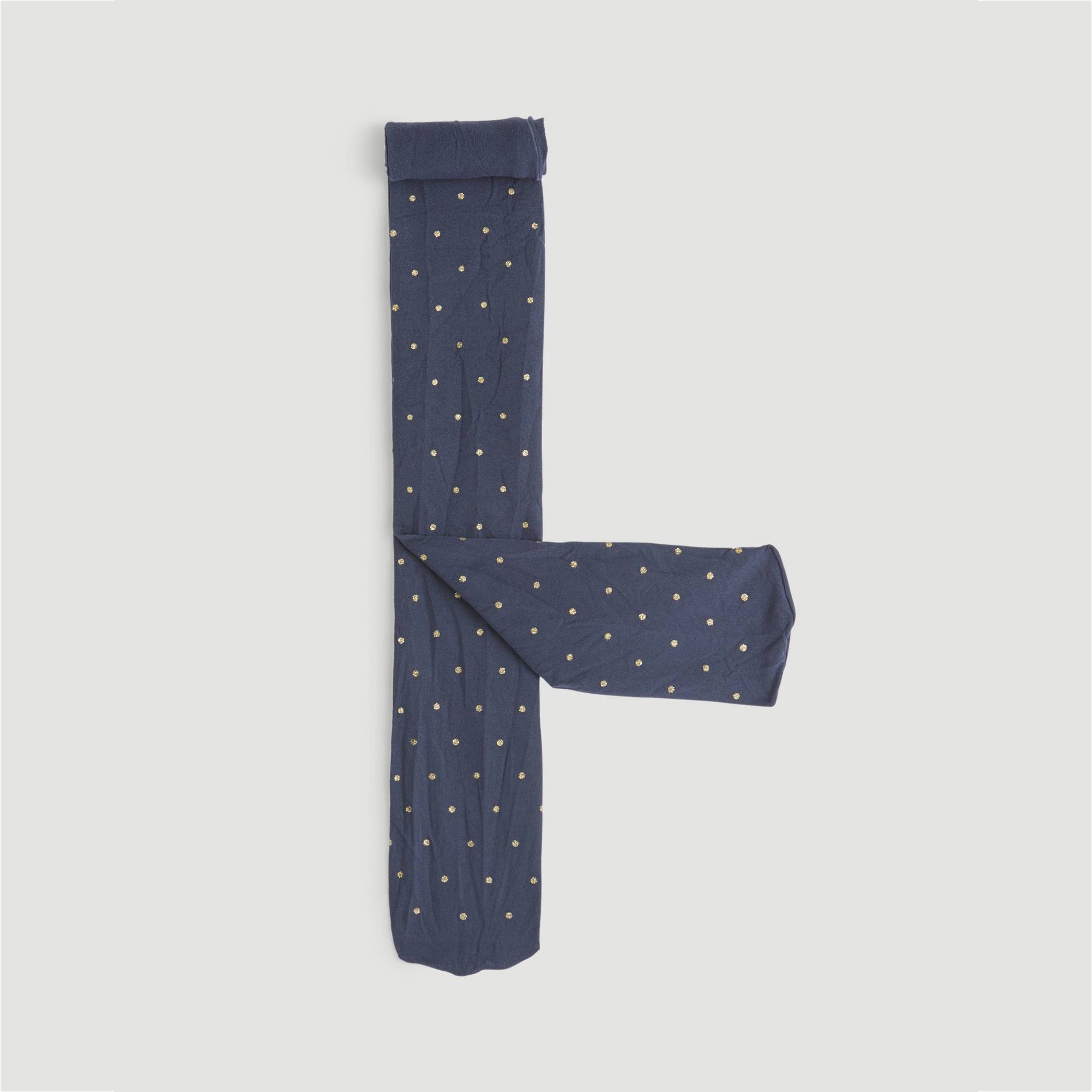 Collants a pois, Bleu marine, large image number 0