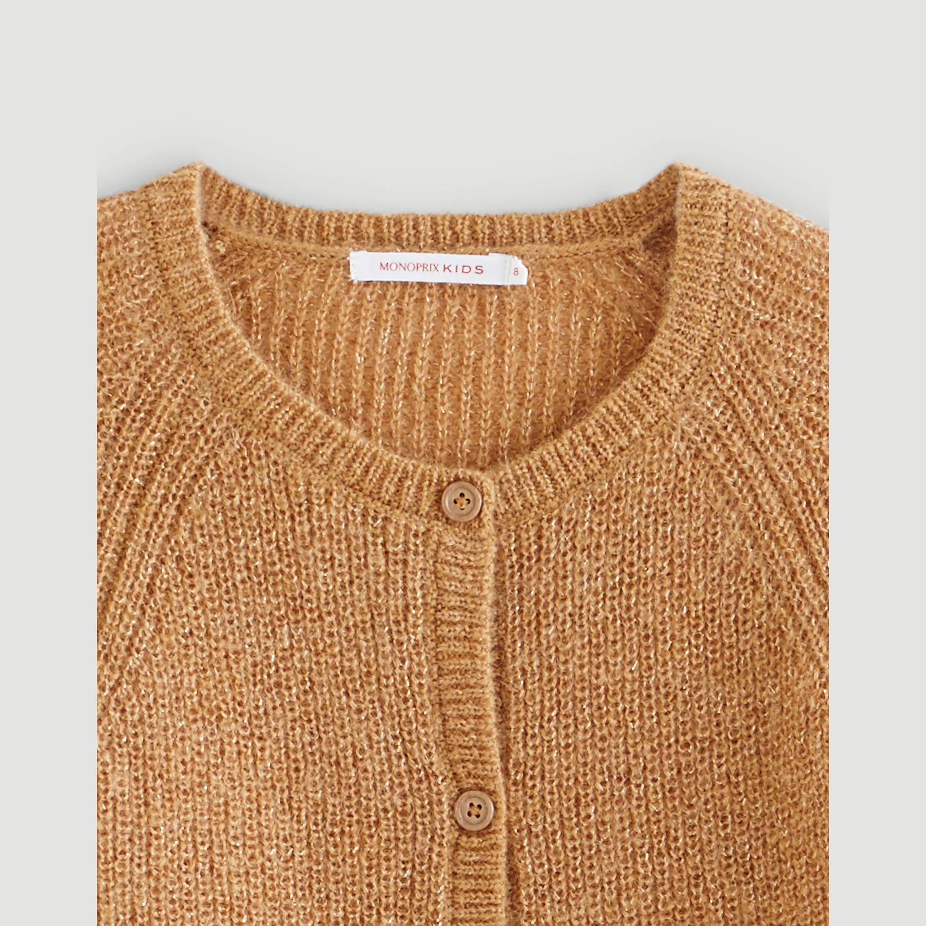Cardigan, Moutarde, large image number 2