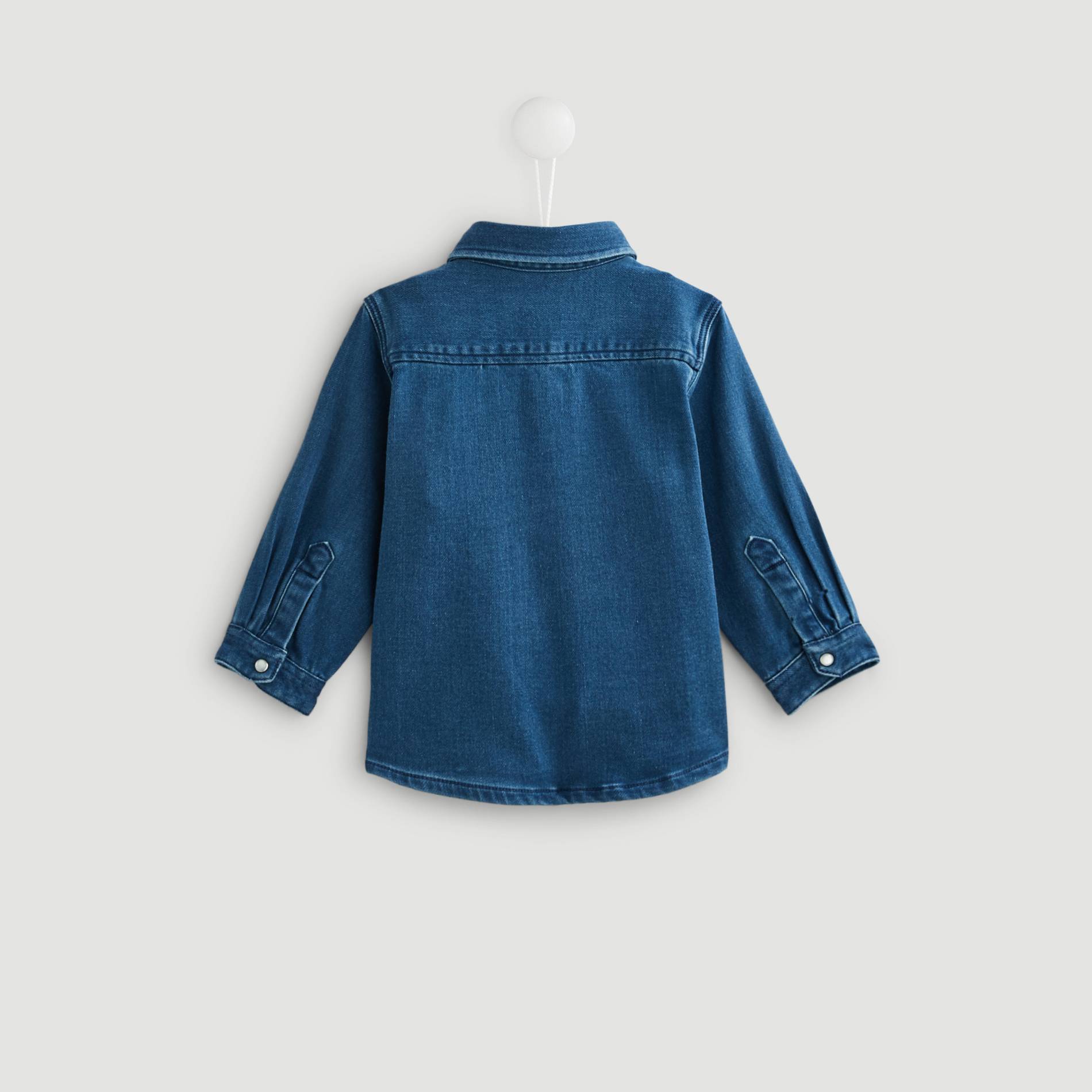 Chemise confort en maille, Indigo, large image number 1