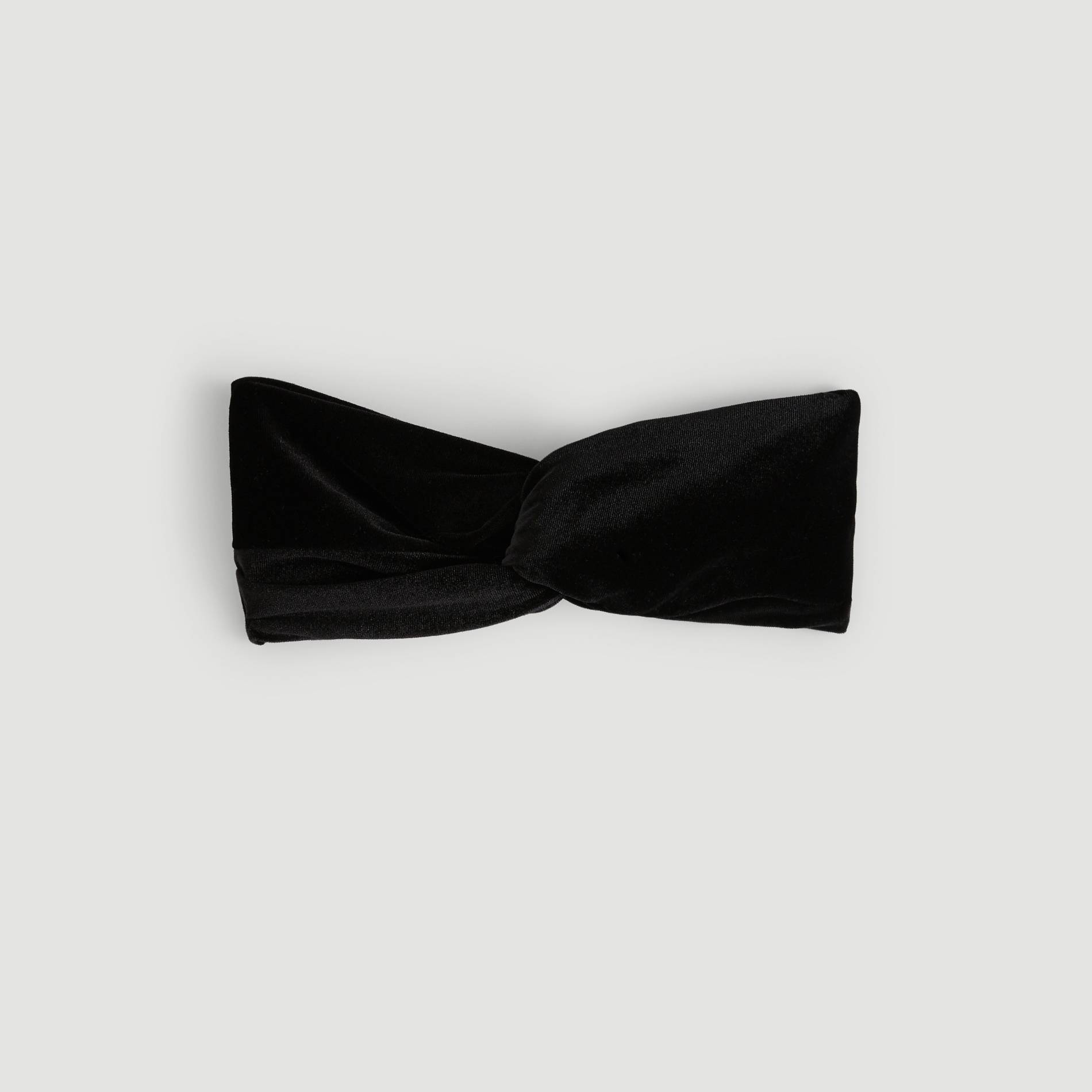 Bandeau en velours lisse, Noir, large image number 0