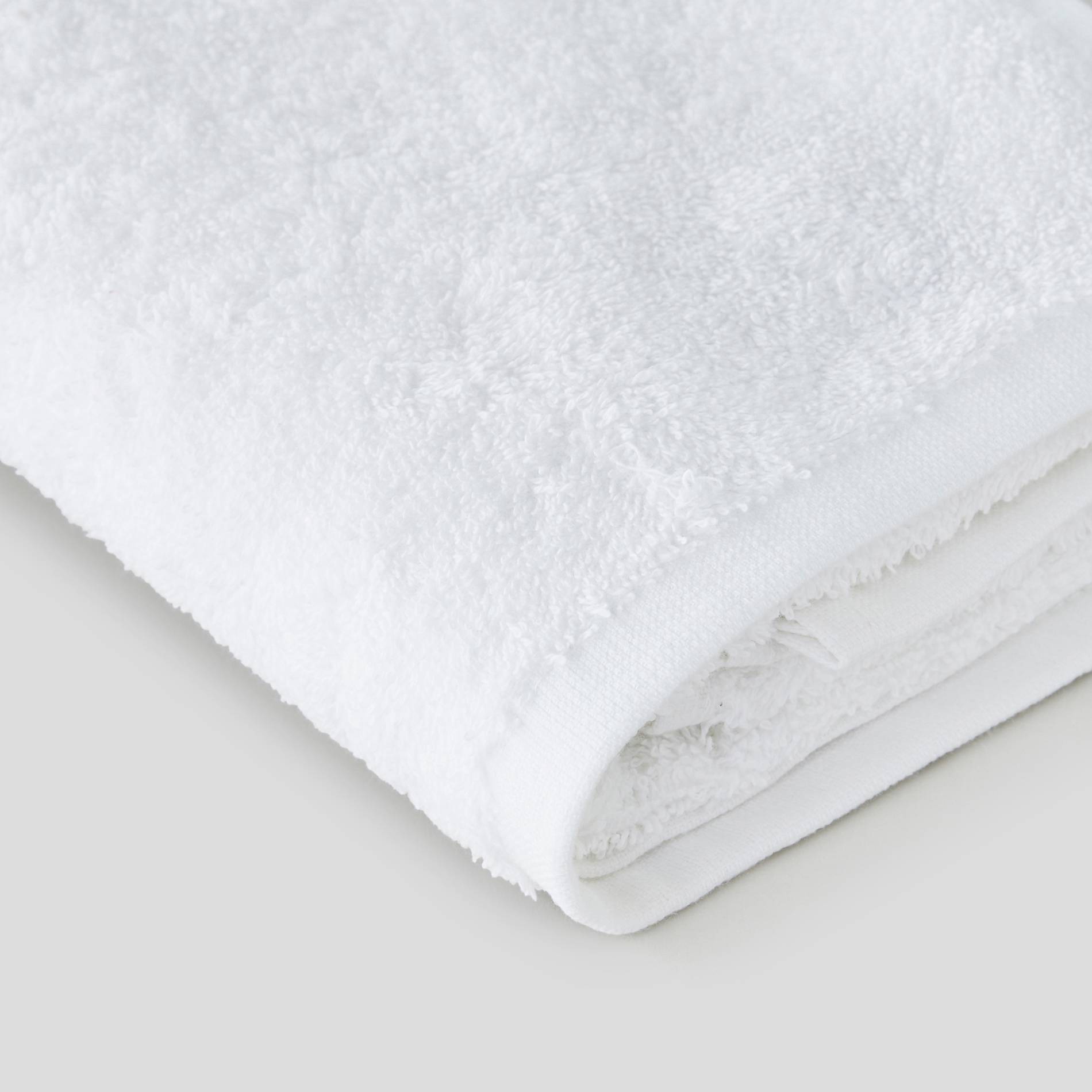 Serviette unie - 50x90cm, Blanc, large image number 1