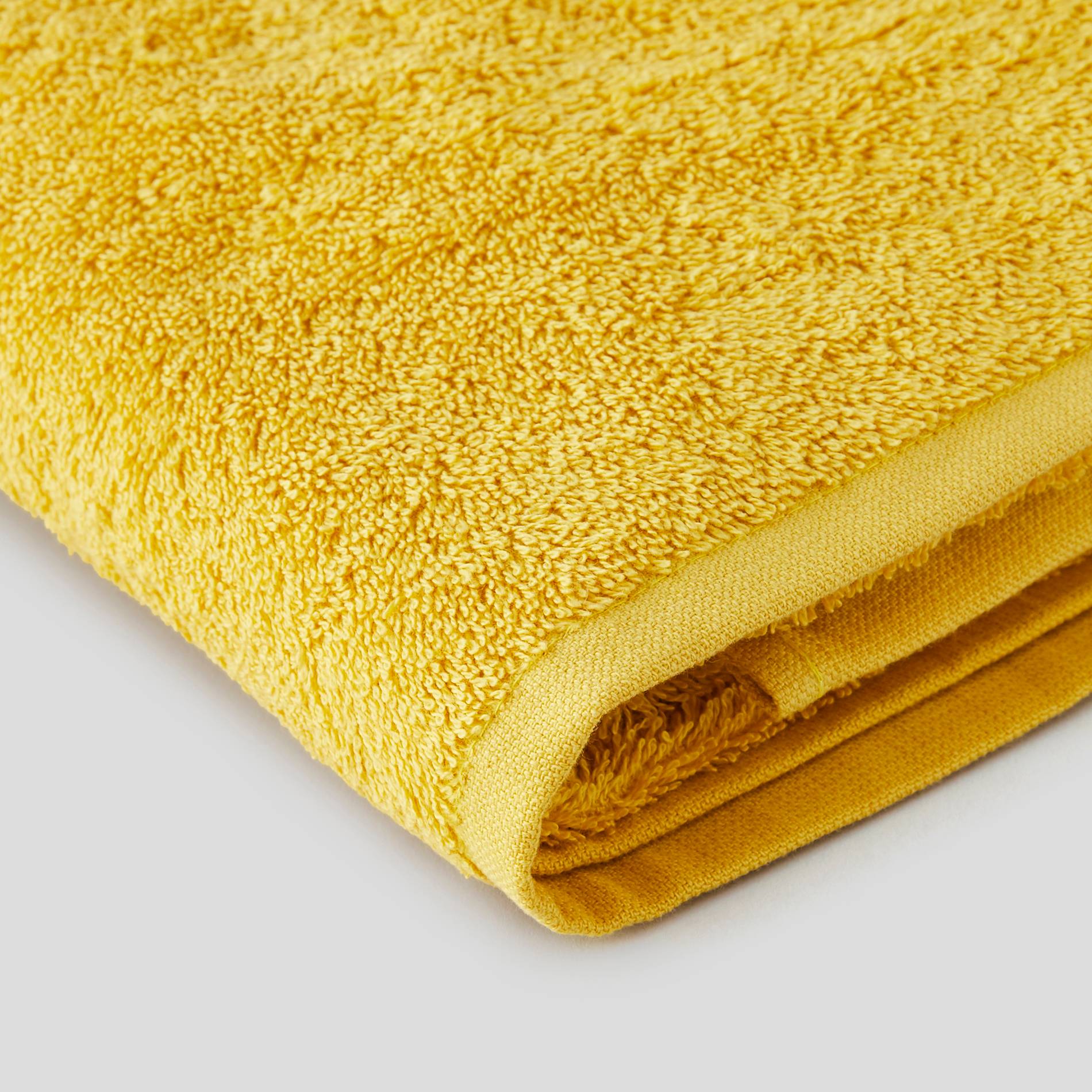 Serviette unie - 50x90cm, Jaune, large image number 1.0
