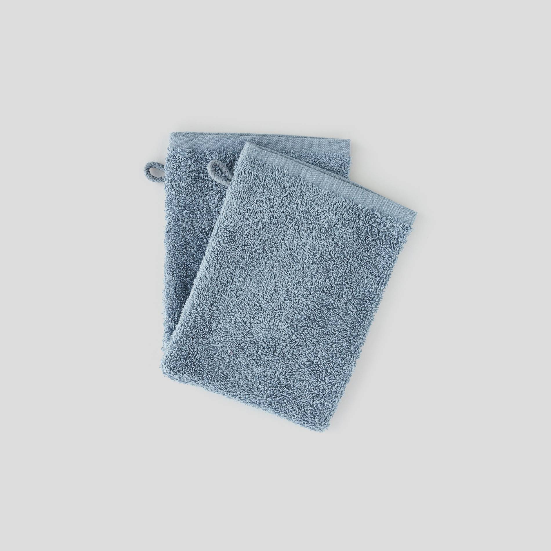 2 gants unis, Bleu gris, large image number 0.0