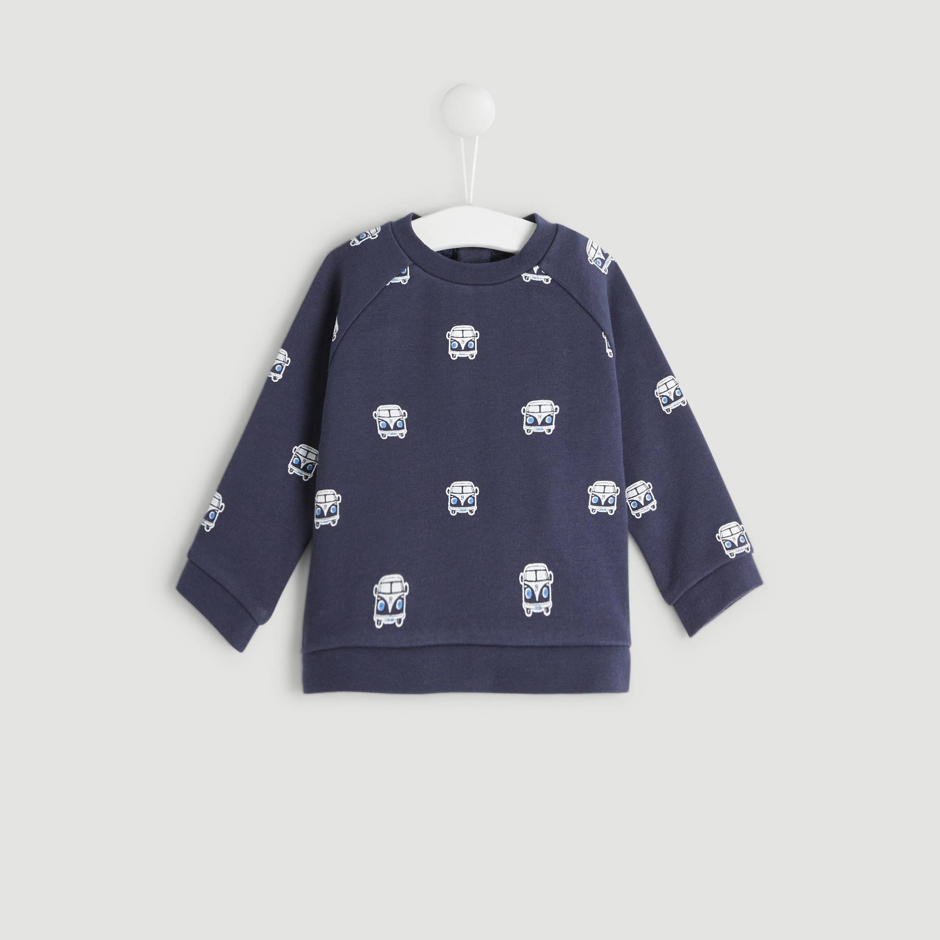 Sweat imprime, Bleu marine, large image number 0.0