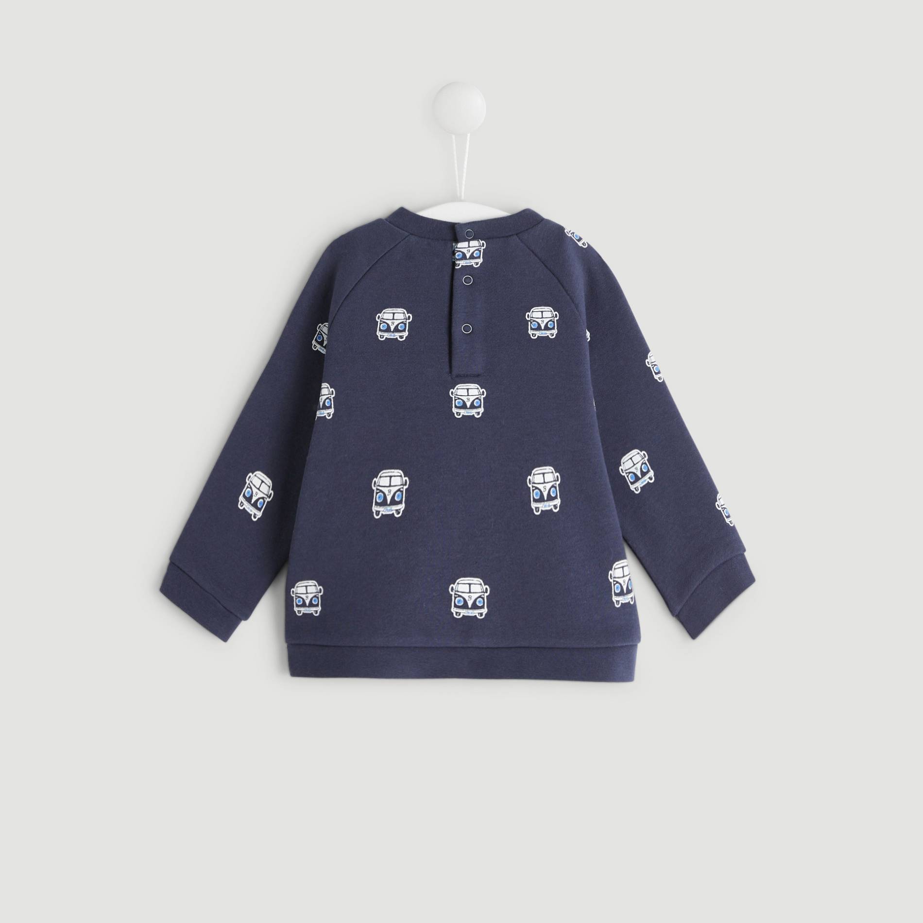 Sweat imprime, Bleu marine, large image number 1.0
