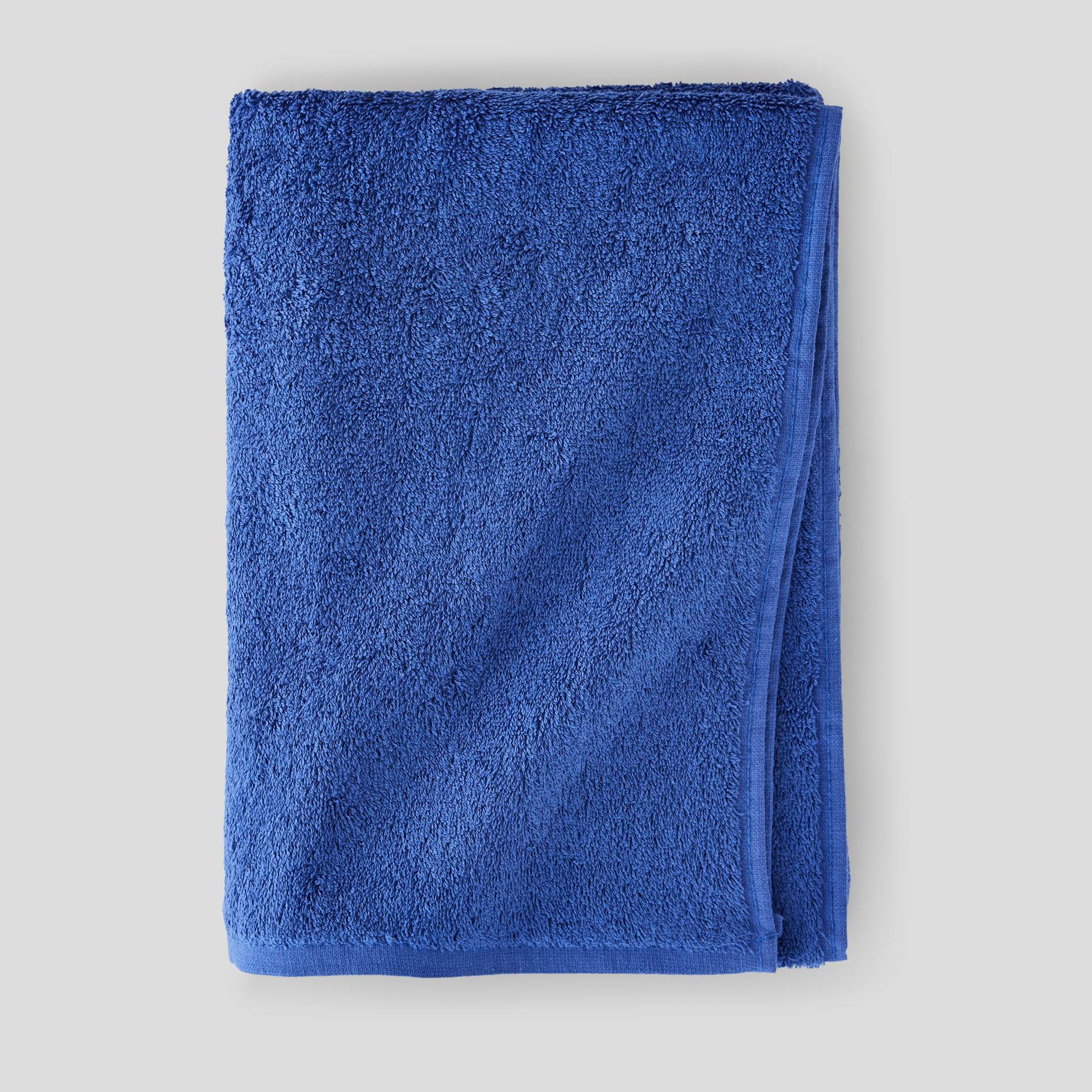 Drap de bain uni - 140x70cm, Bleu vif, large image number 0