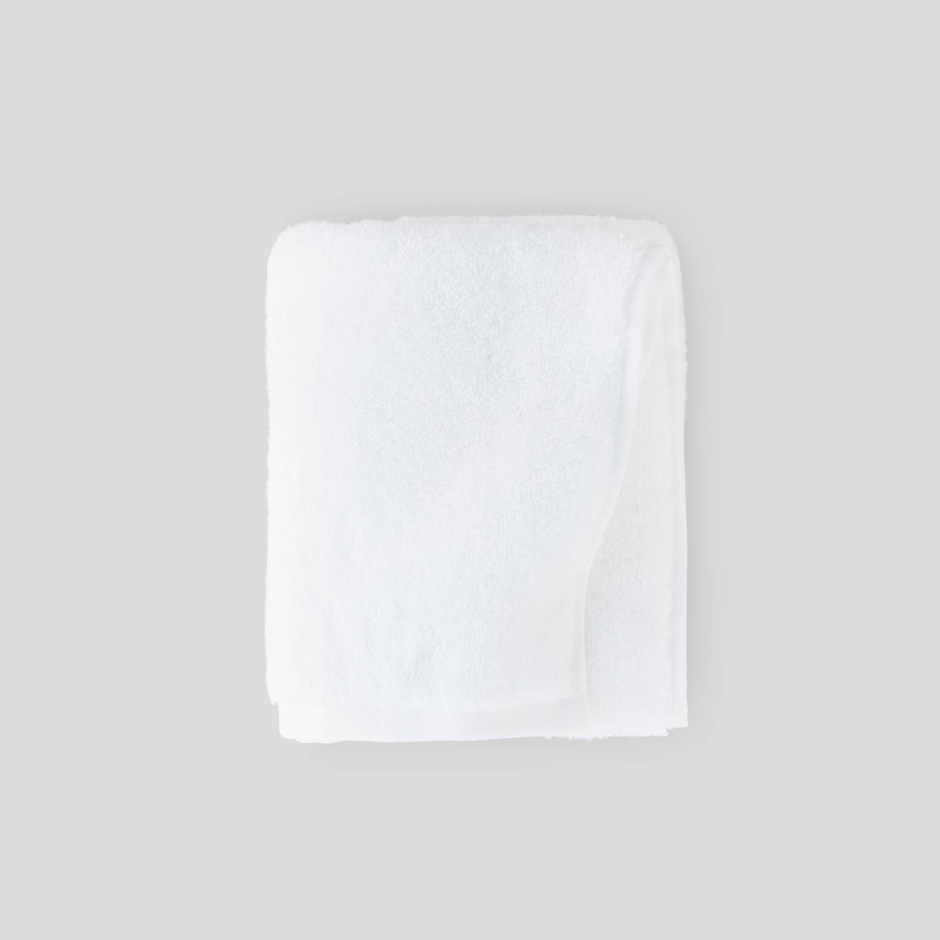 Serviette de toilette imprimé zéro twist - 50x90cm, Blanc, large image number 0
