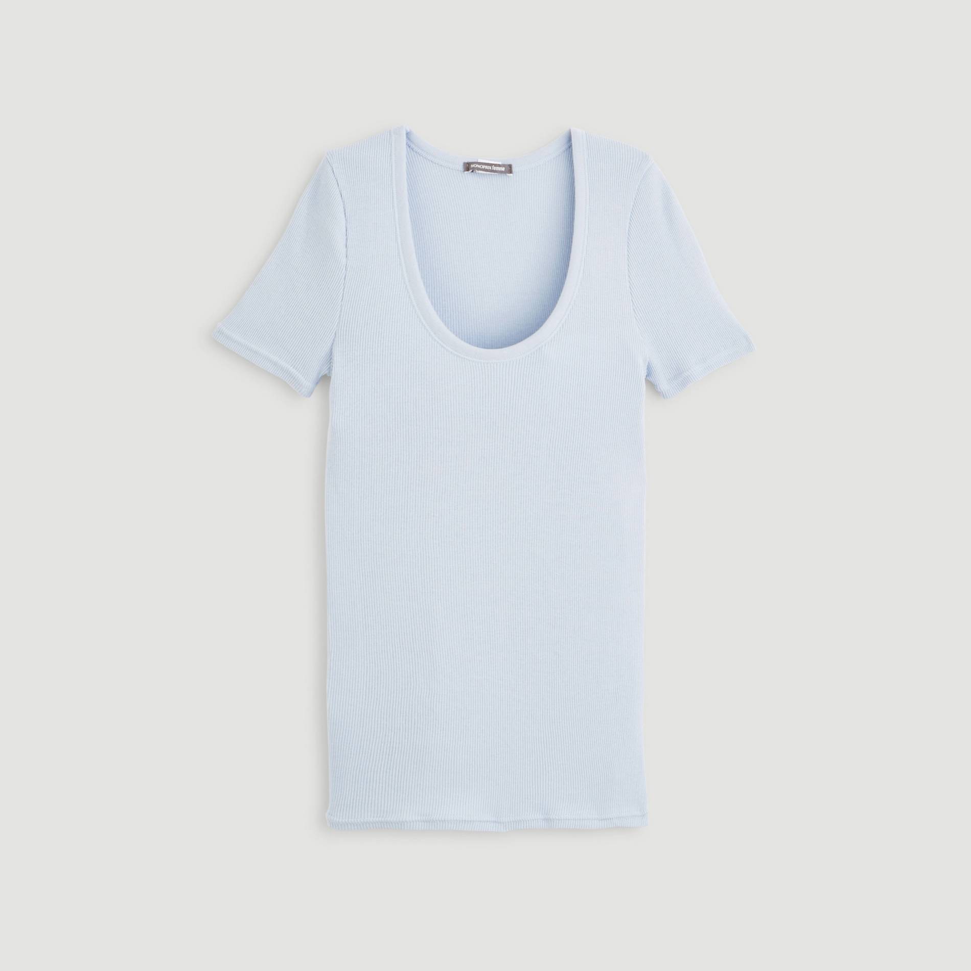 T-shirt manches courtes, Bleu pâle, large image number 2.0