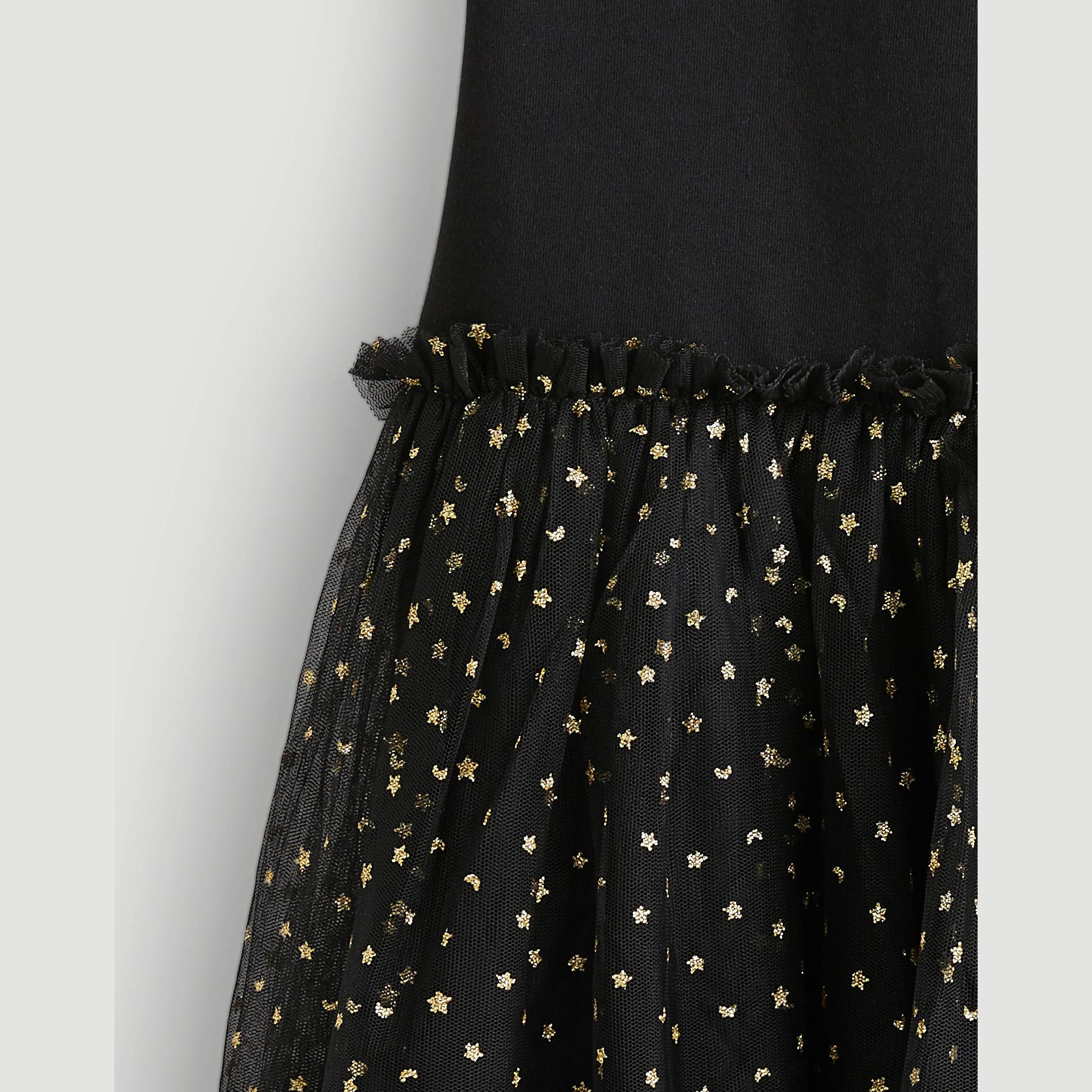 Robe bi-matière, Noir, large image number 2