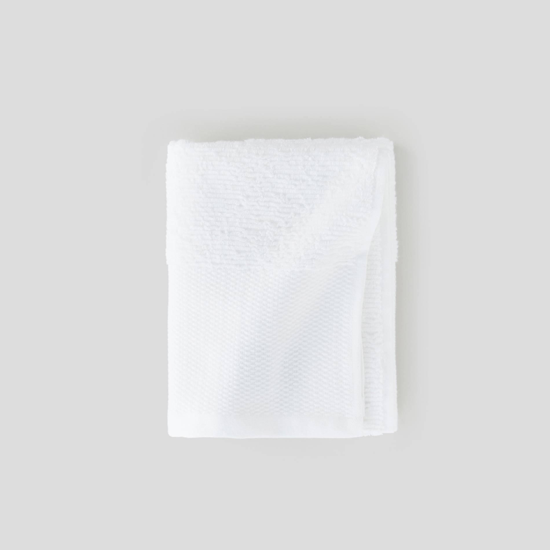 Serviette avec liteau large - 50x90cm, Blanc, large image number 0.0
