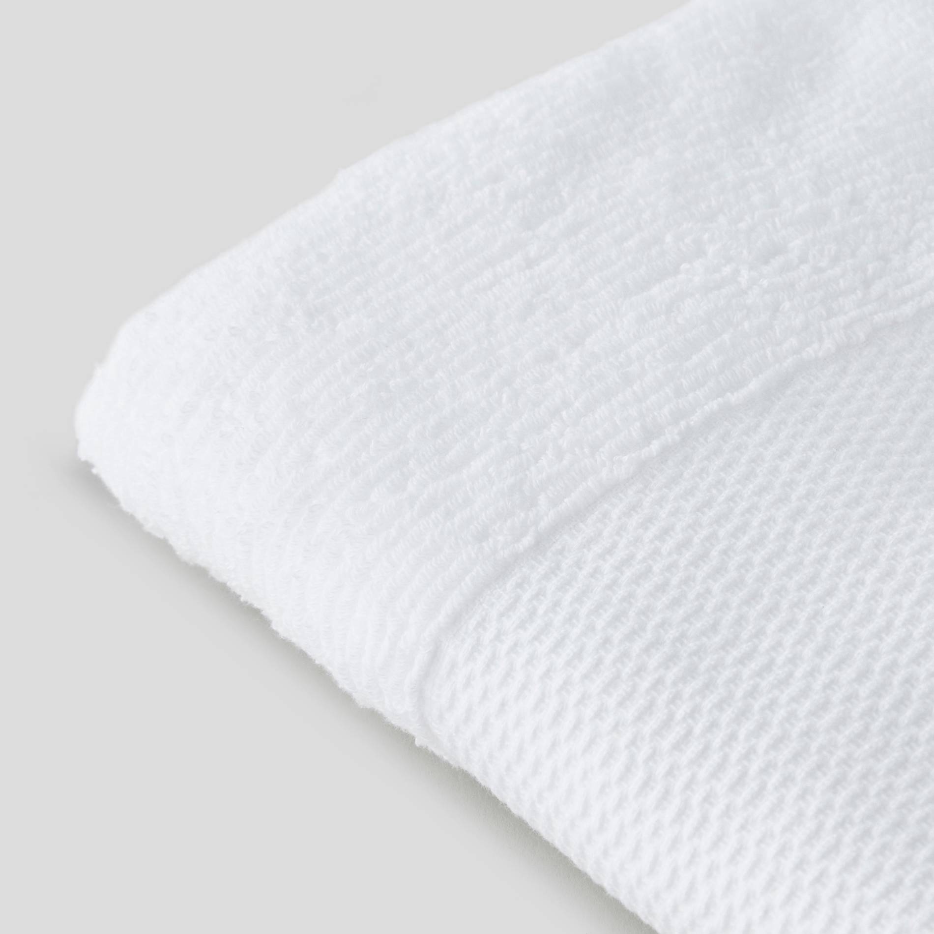 Serviette avec liteau large - 50x90cm, Blanc, large image number 1