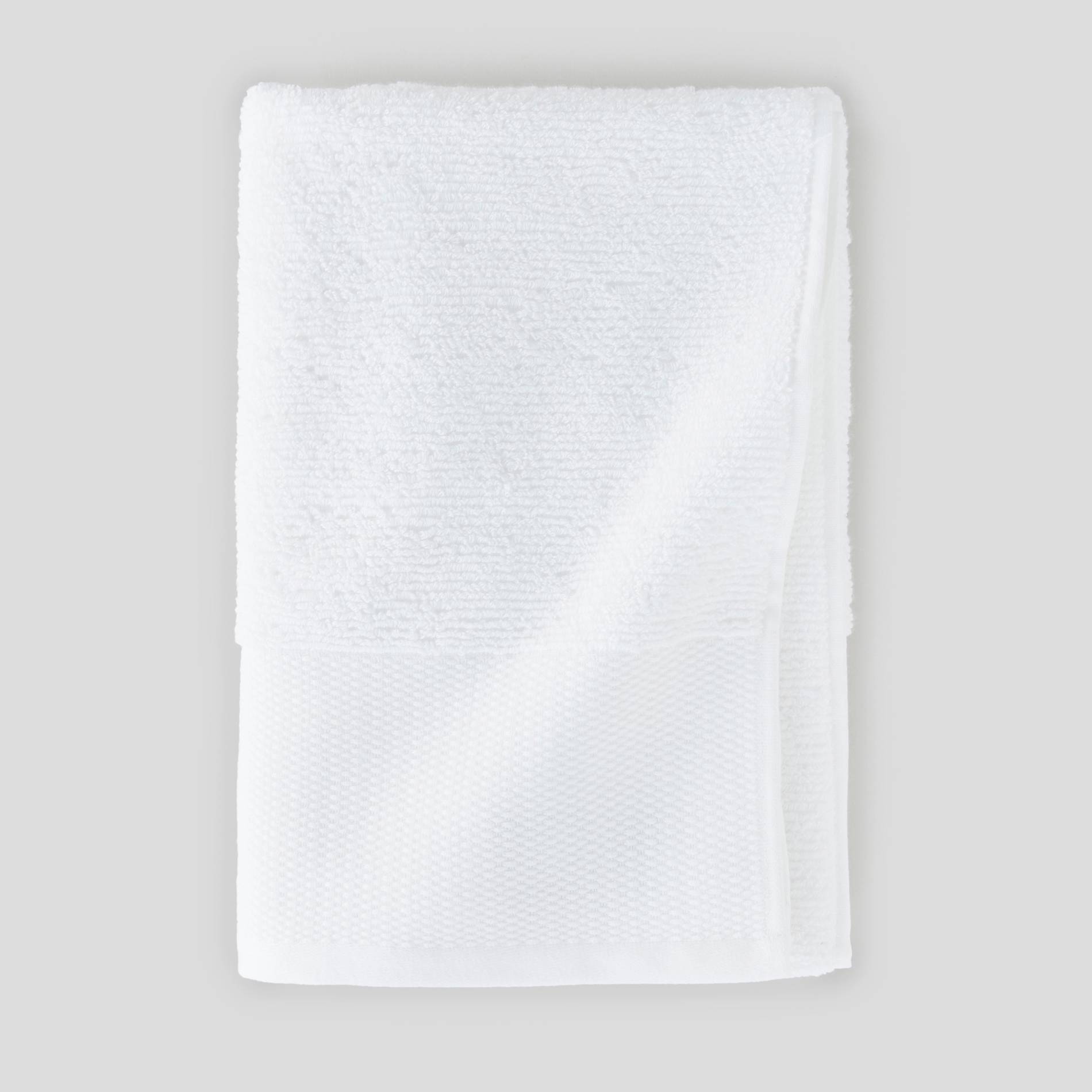 Drap de bain avec liteau large - 140x70cm, Blanc, large image number 0