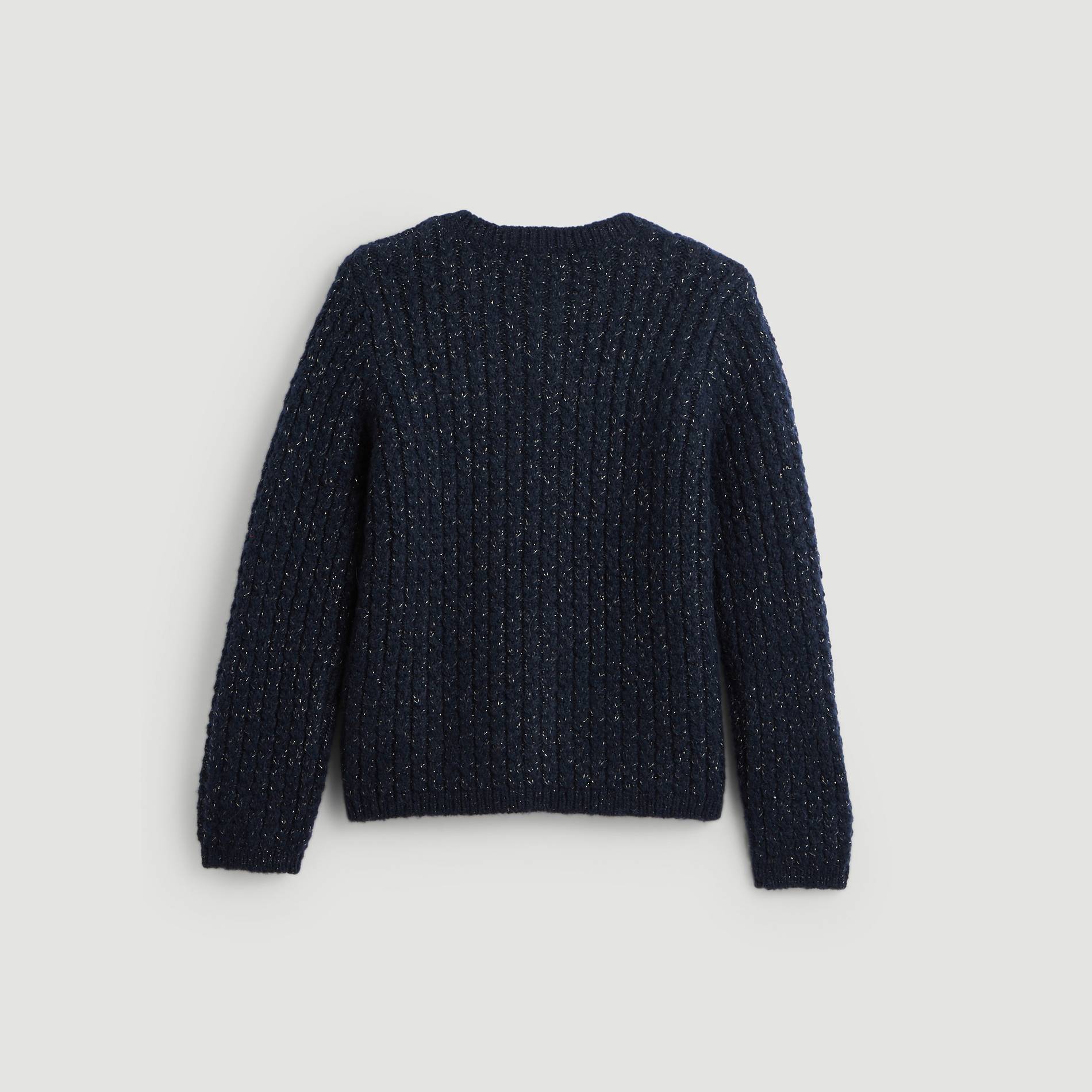 Cardigan brillant, Bleu marine, large image number 1.0