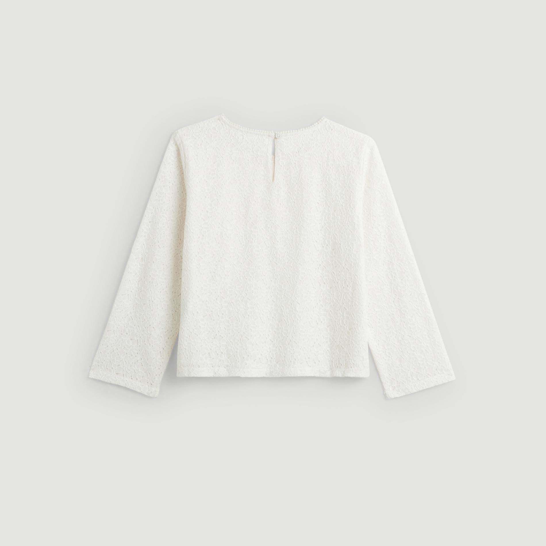 Blouse brodee, Blanc, large image number 2
