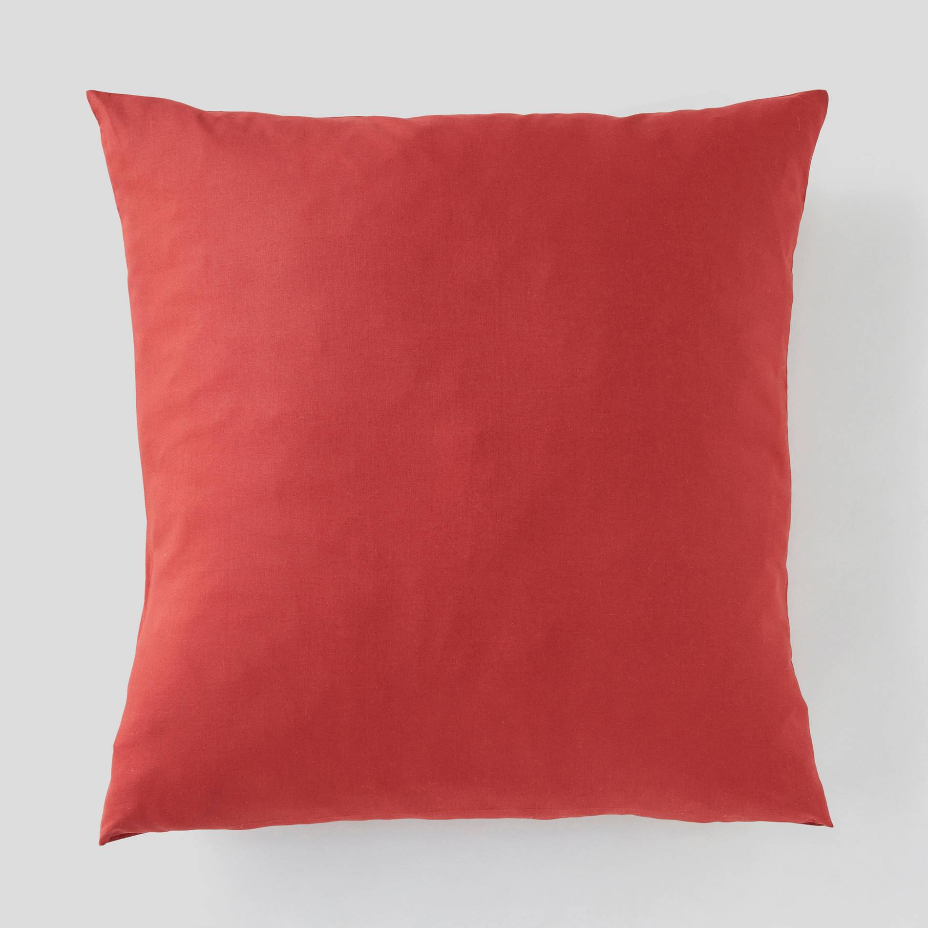 Taie d'oreiller carrée - 63x63cm, Rouge cuit, large image number 0