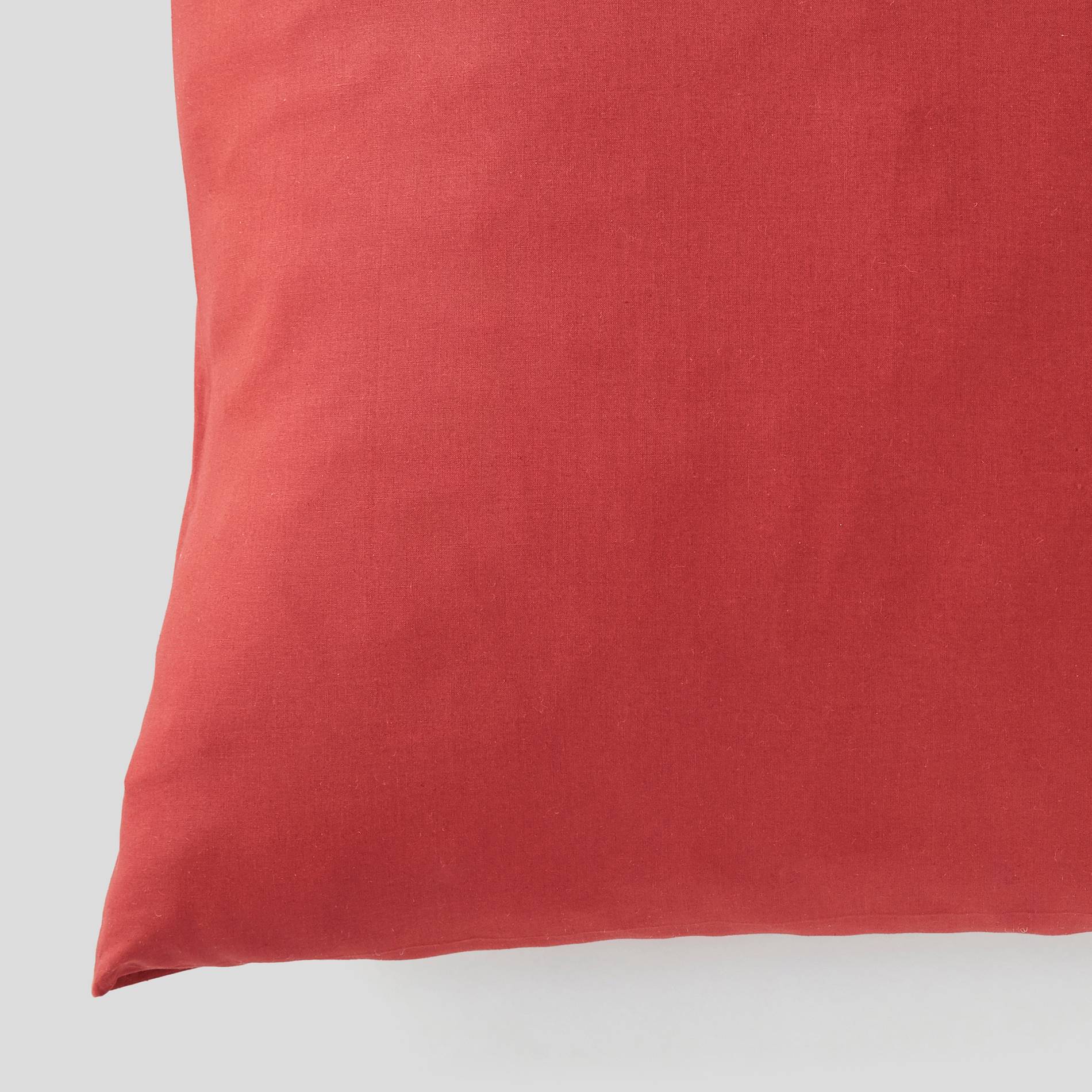 Taie d'oreiller carrée - 63x63cm, Rouge cuit, large image number 1.0