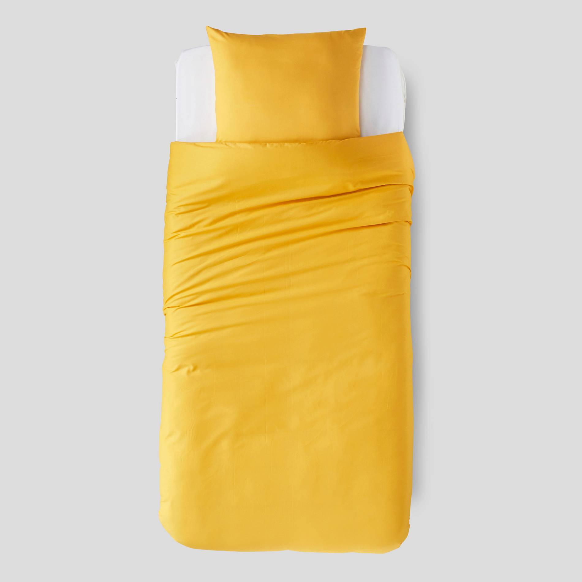 Housse de couette - 140x200cm, Jaune, large image number 1