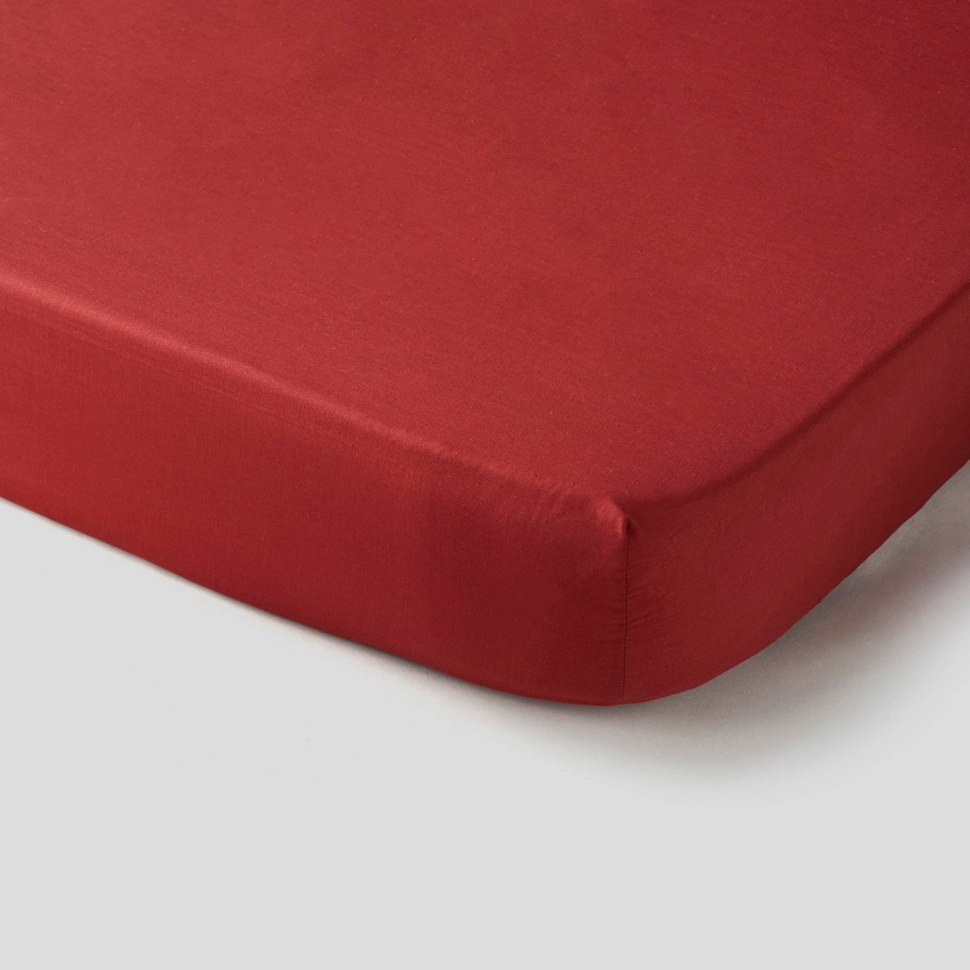 Drap housse - 160x200cm, Rouge cuit, large image number 1.0