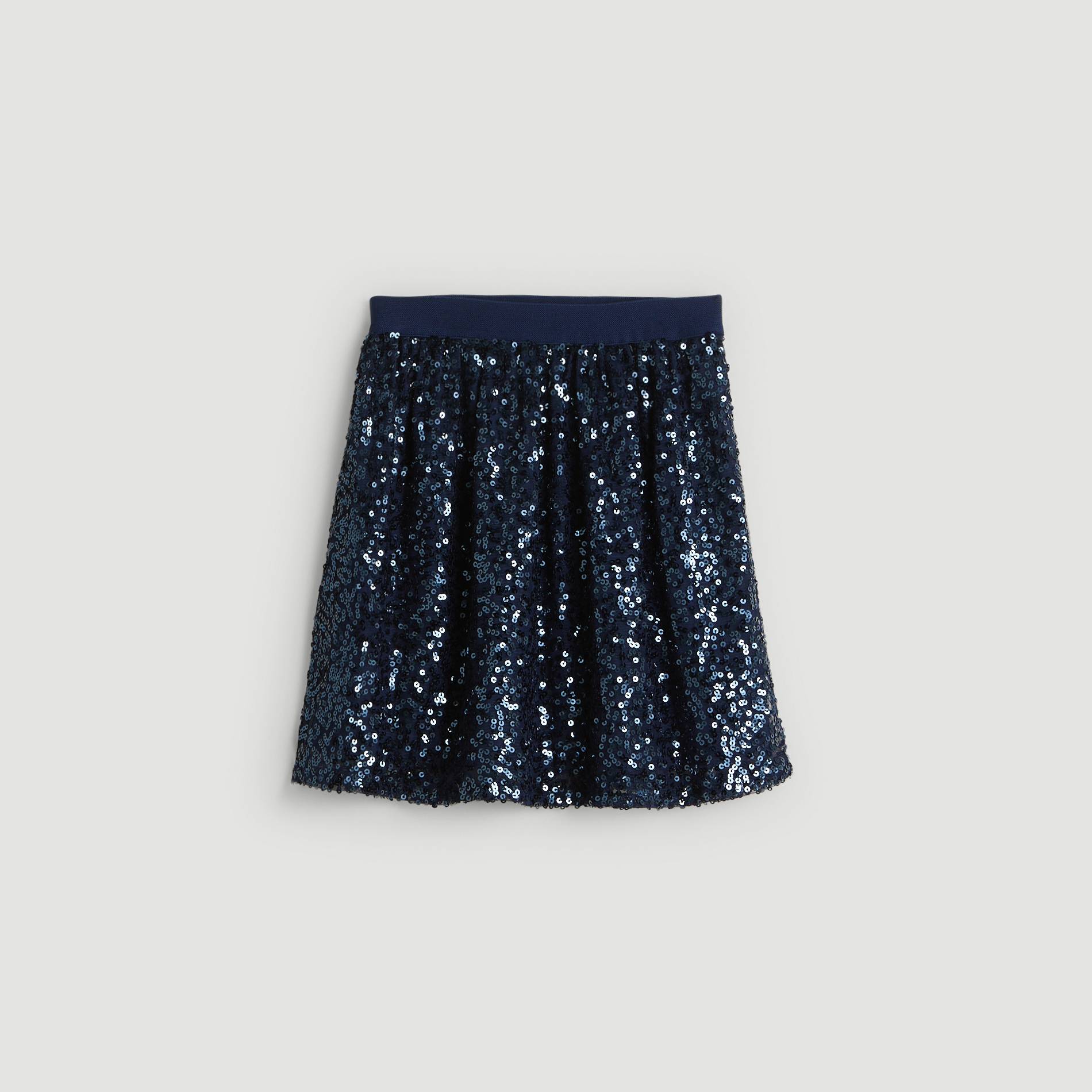 Jupe brillante, Bleu marine, large image number 0