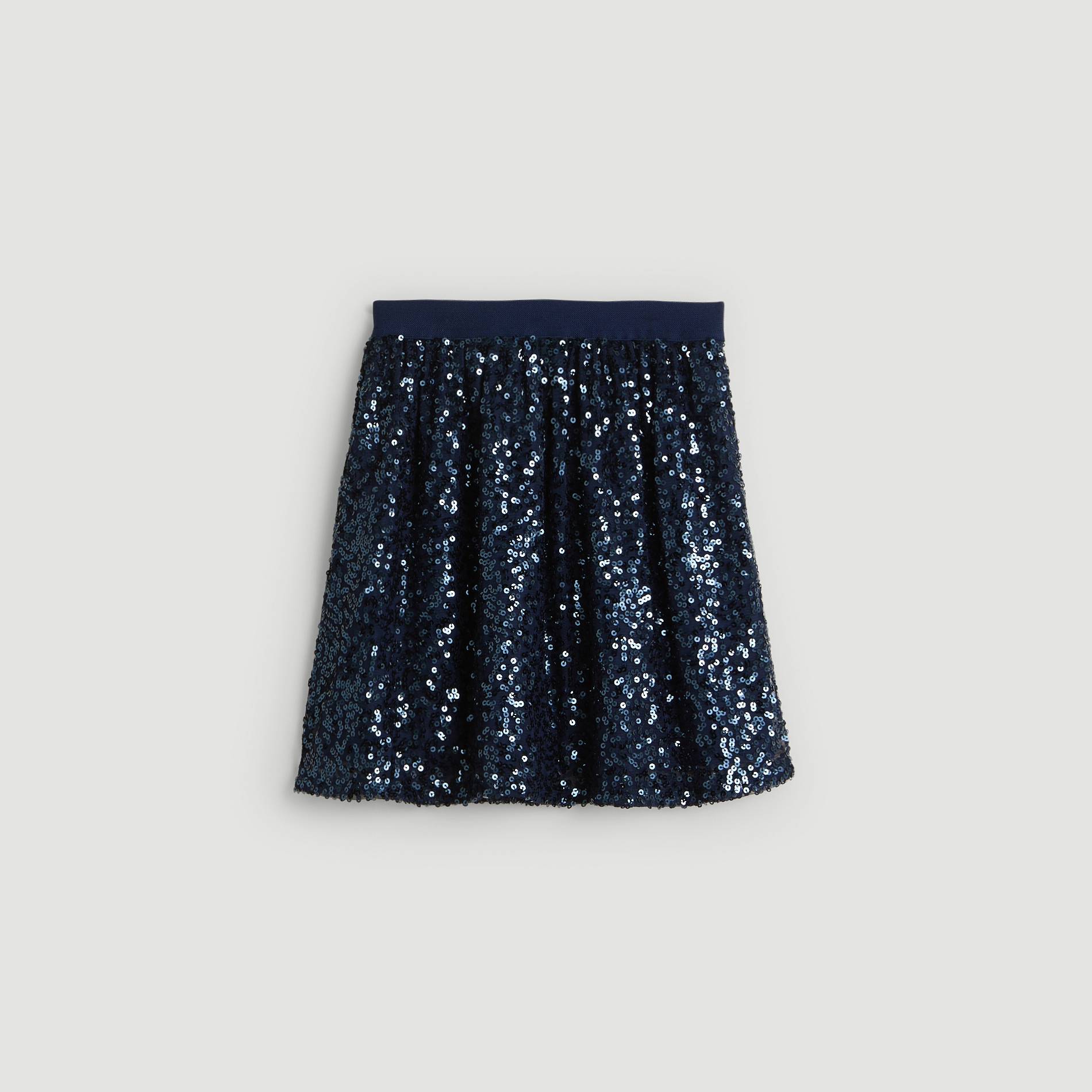 Jupe brillante, Bleu marine, large image number 1