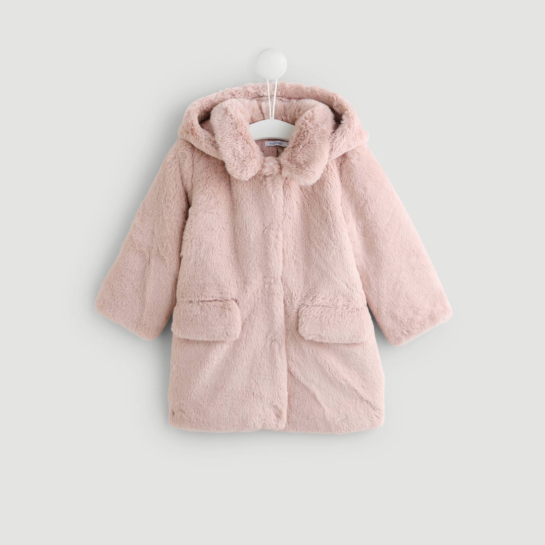 Manteau fausse fourrure, Rose pâle, large image number 0.0