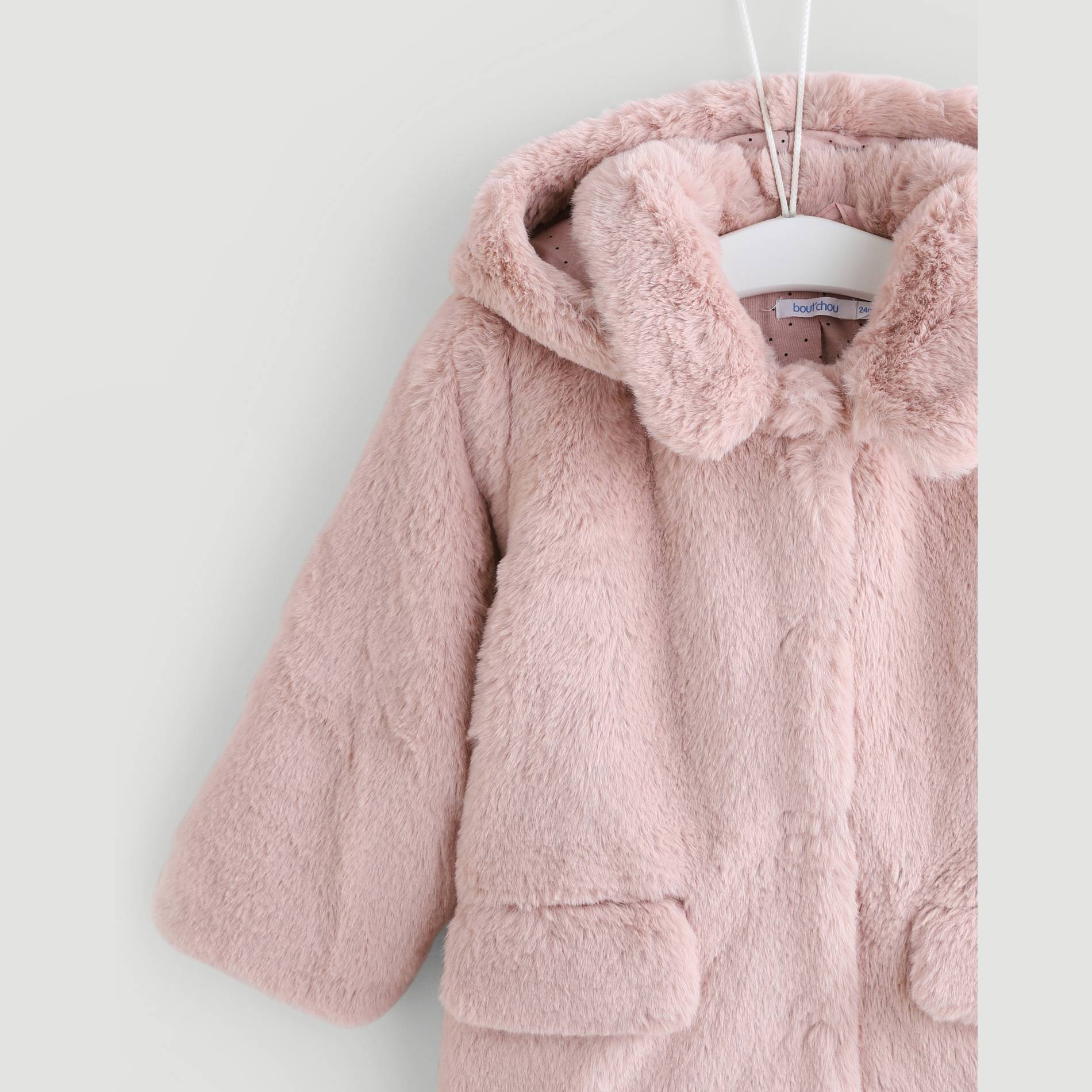 Manteau fausse fourrure, Rose pâle, large image number 2.0