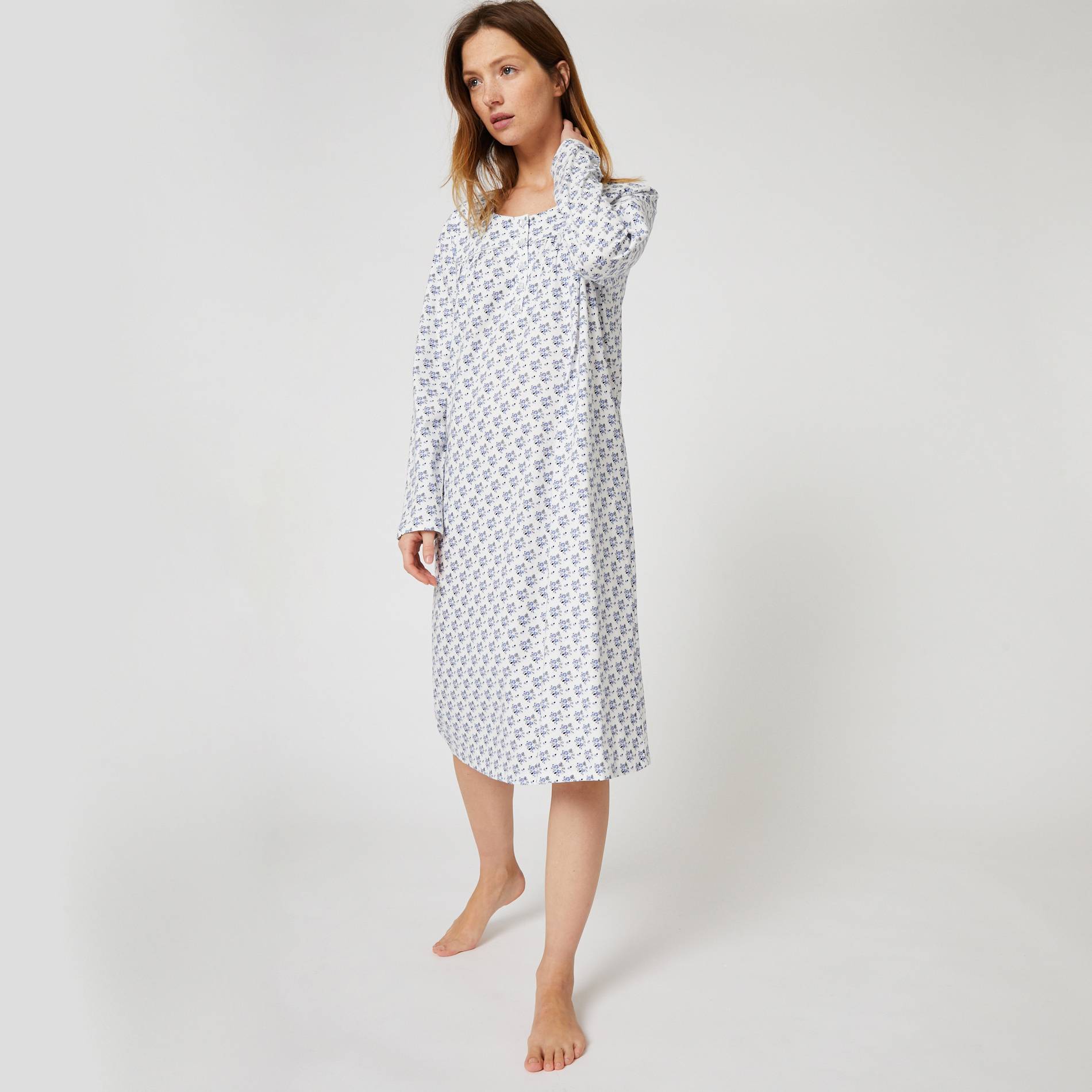 Chemise de nuit en coton BIO, Blanc, large image number 0