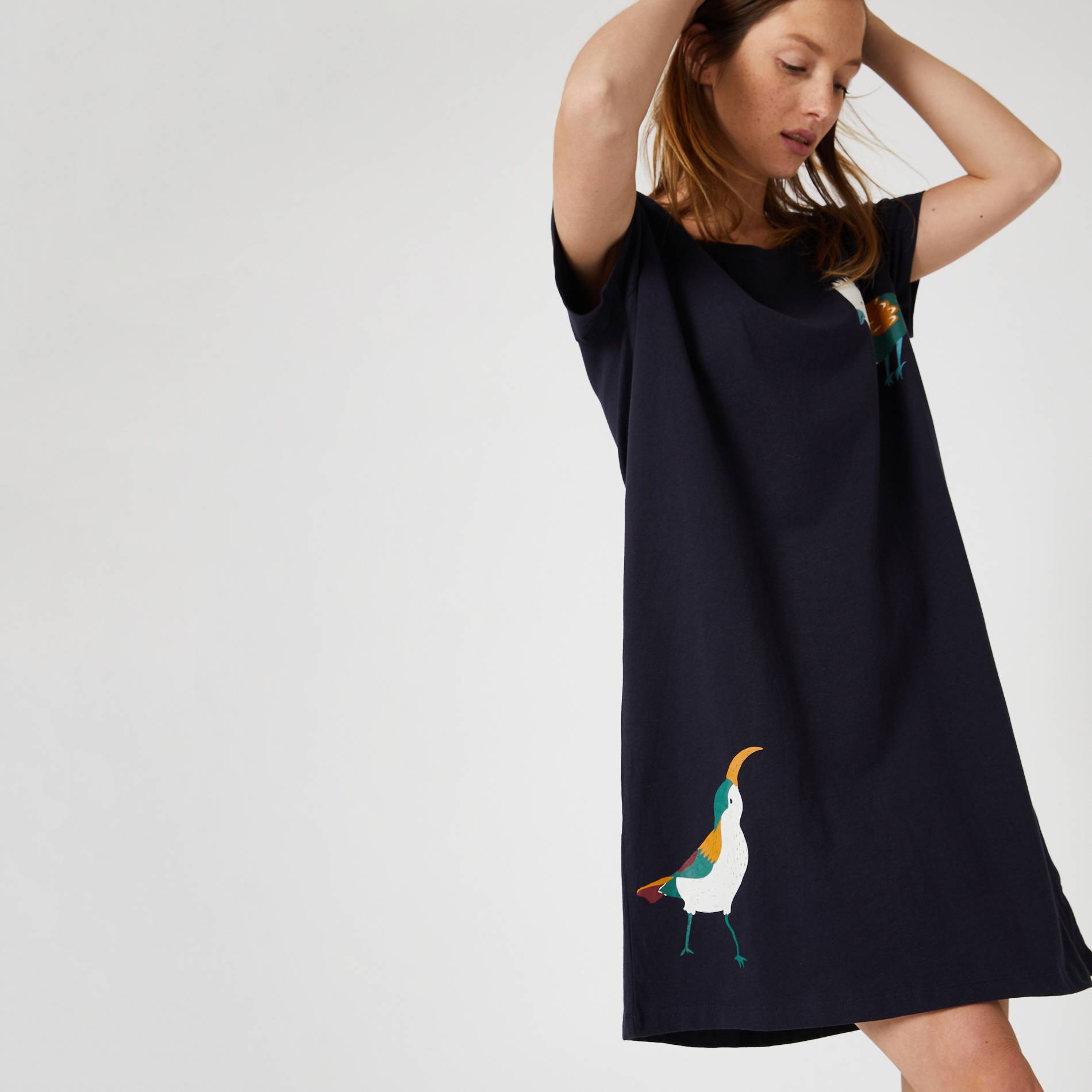 Chemise de nuit en coton BIO, Bleu marine, large image number 0