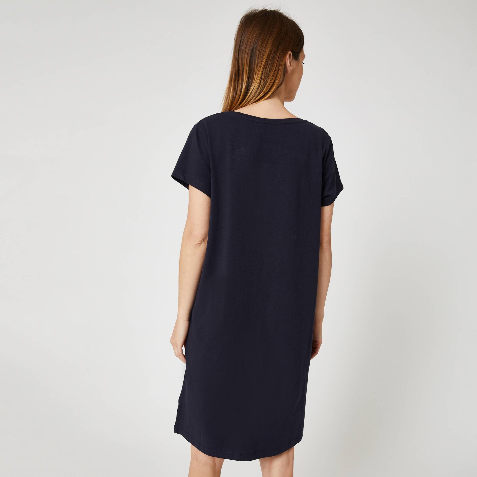 Chemise de nuit en coton BIO, Bleu marine, large image number 1