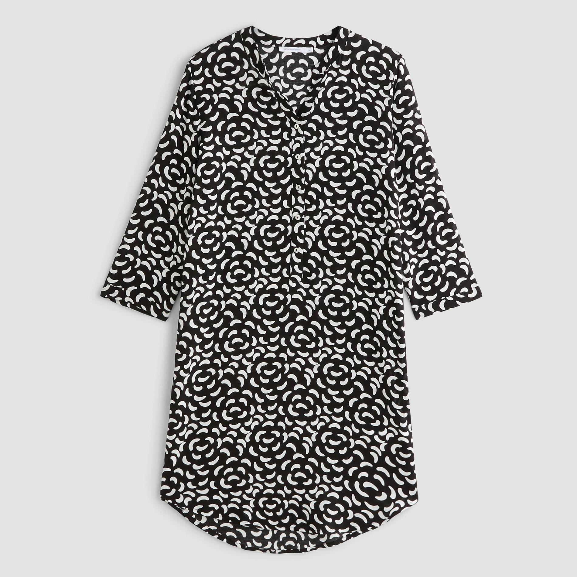 Chemise de nuit, Noir, large image number 2