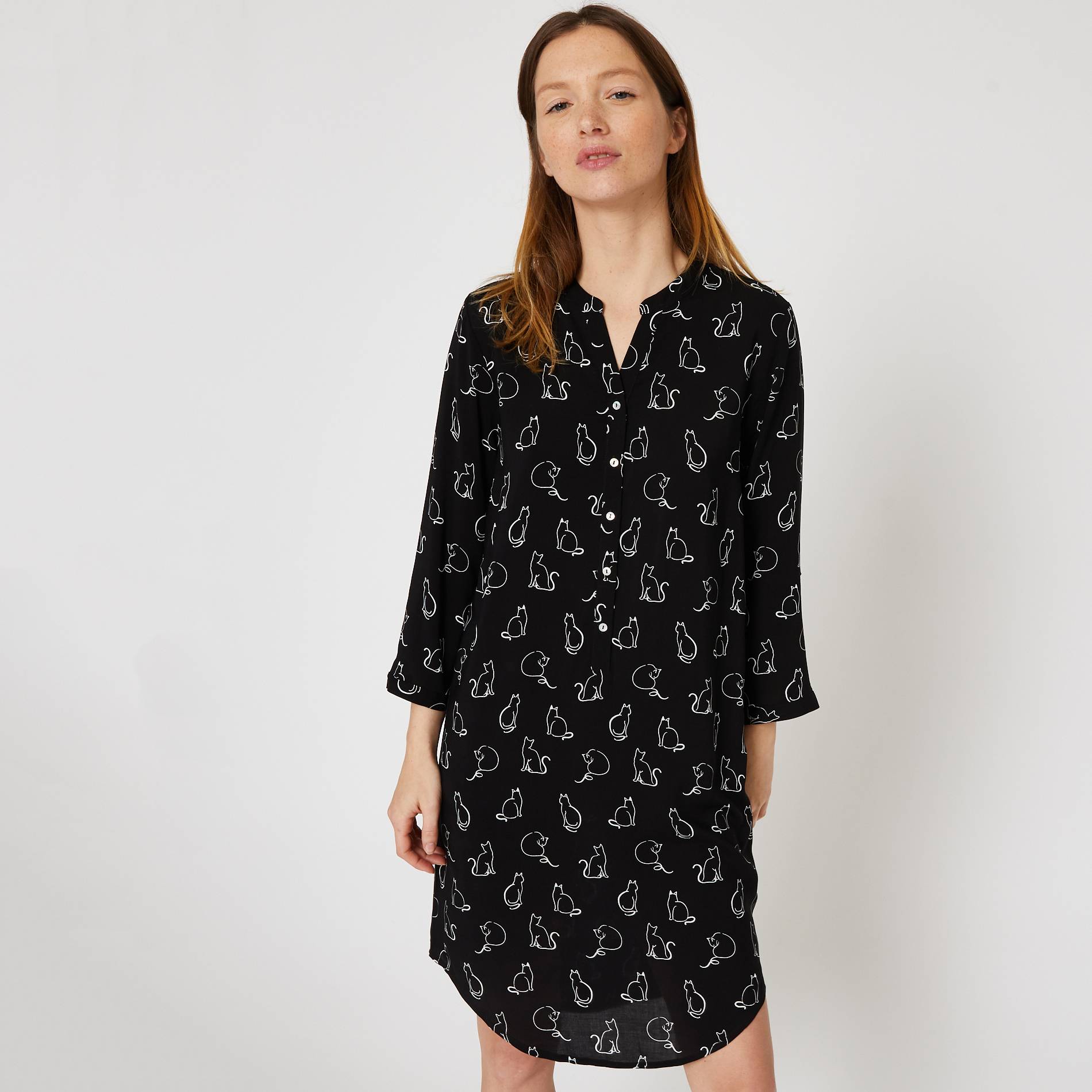 Chemise de nuit, Noir, large image number 0
