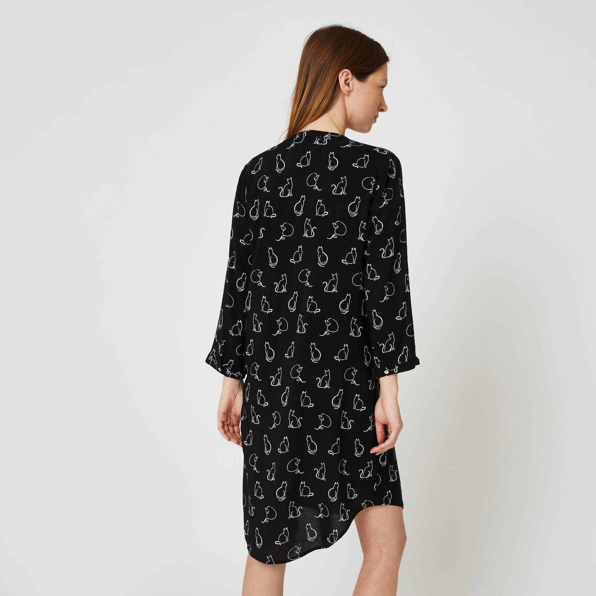 Chemise de nuit, Noir, large image number 1