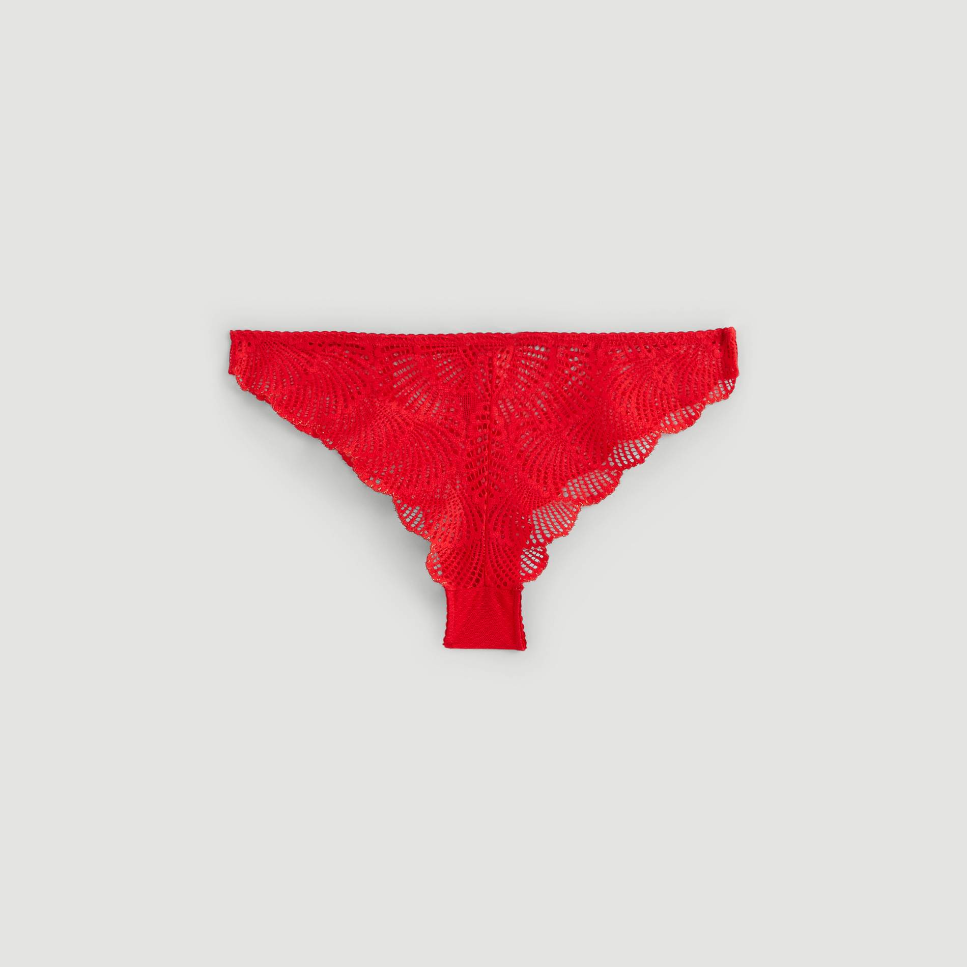 Tanga en dentelle, Rouge, large image number 0.0