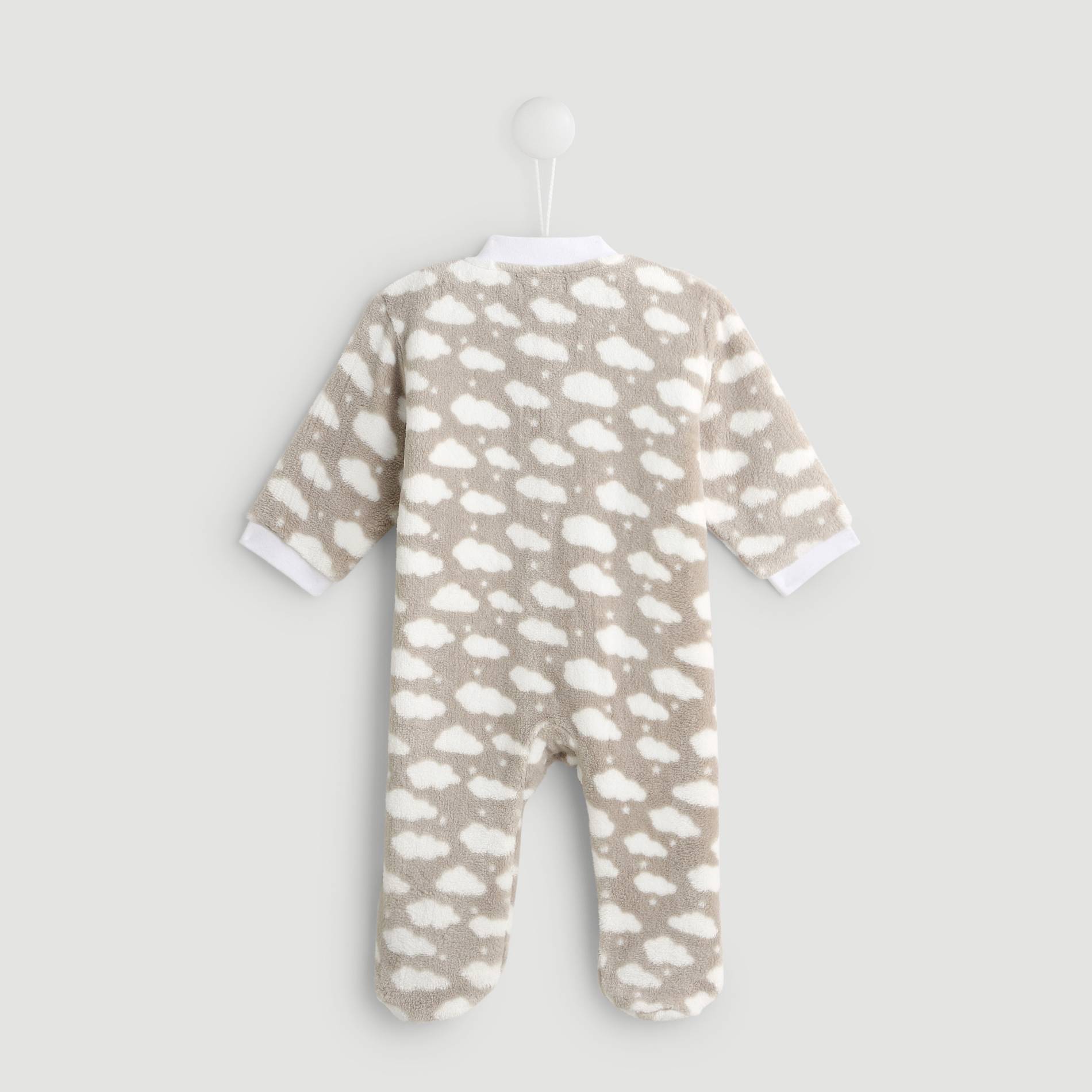 Surpyjama en fourrure imprime, Gris foncé, large image number 1
