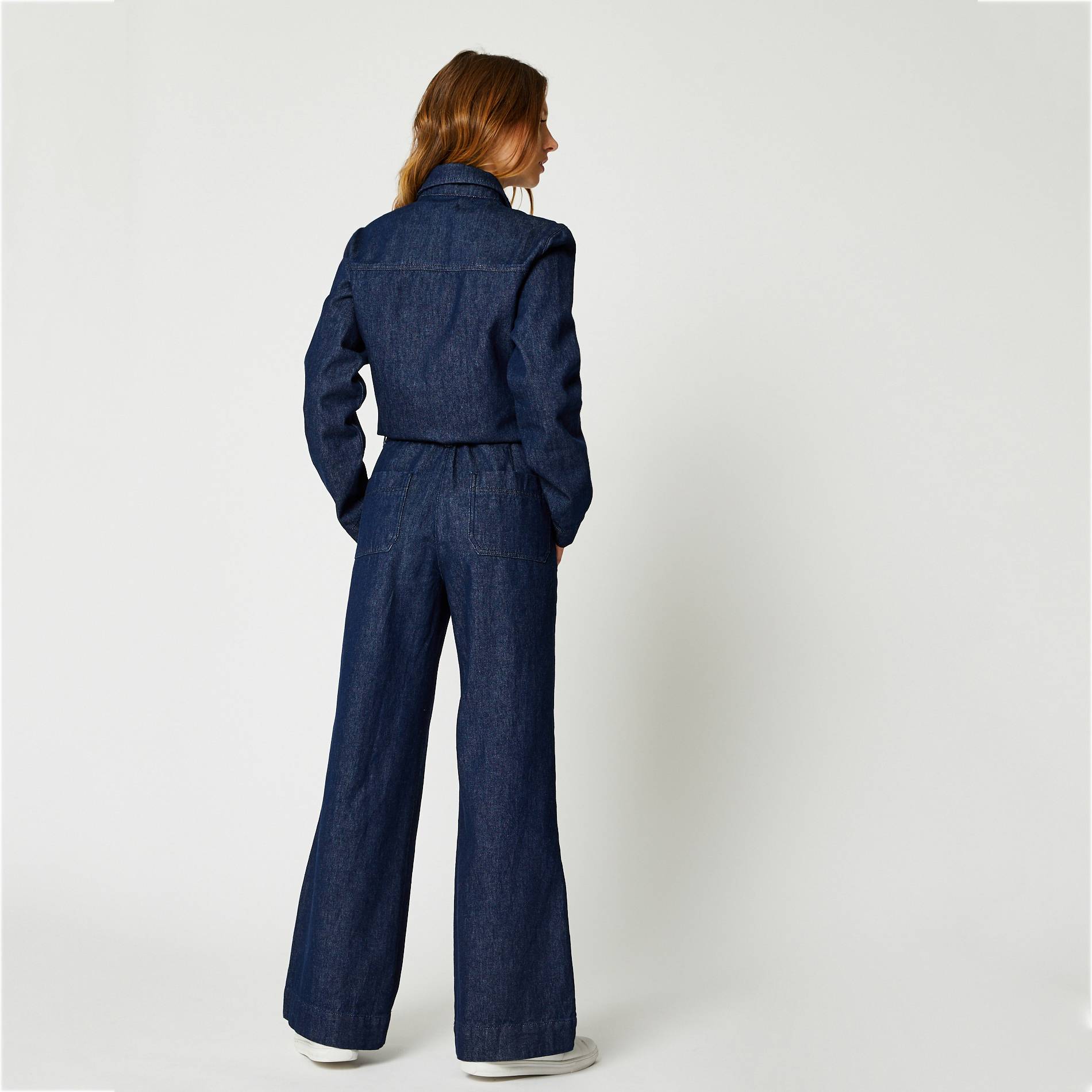 Combinaison denim manches longues, Bleu, large image number 1