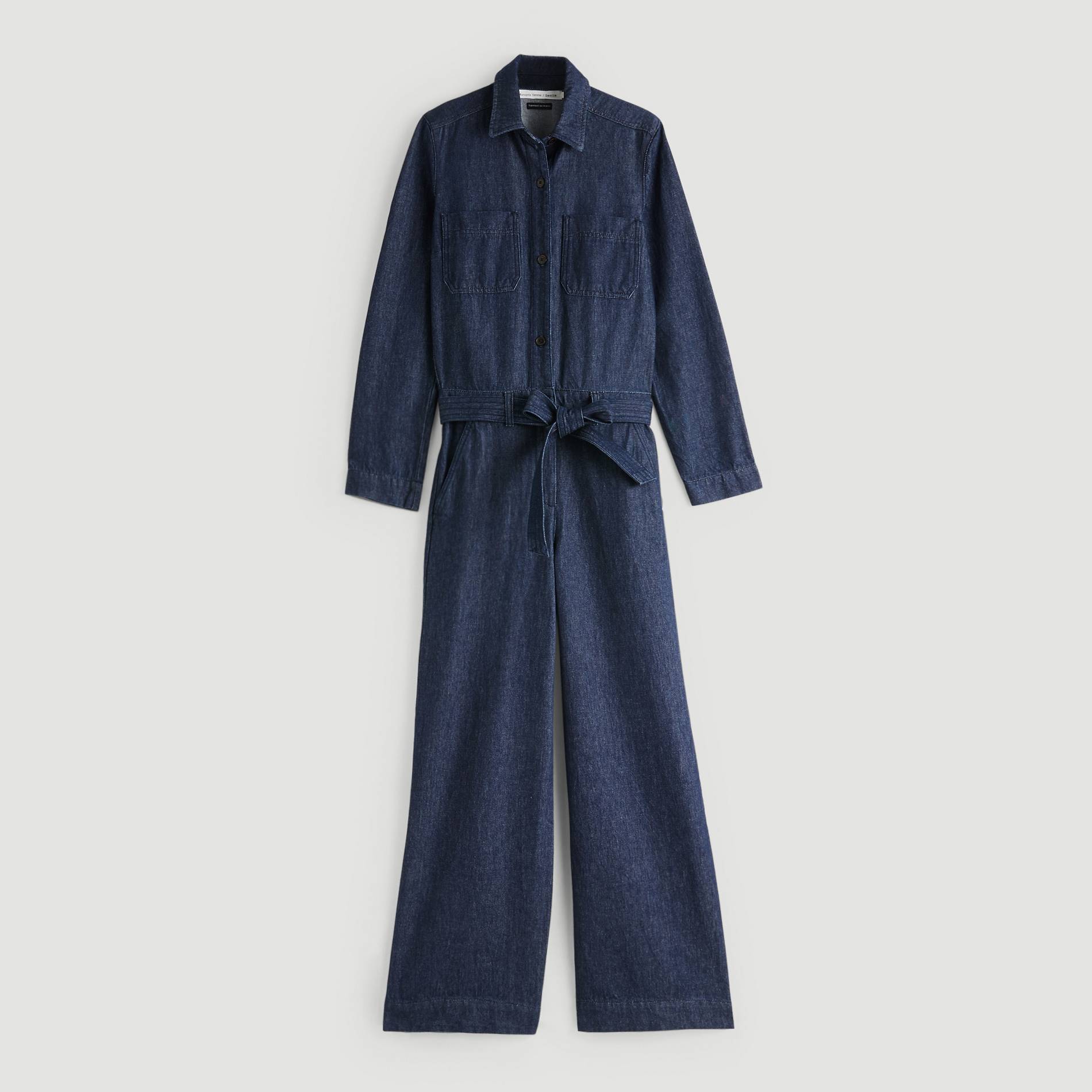 Combinaison denim manches longues, Bleu, large image number 2