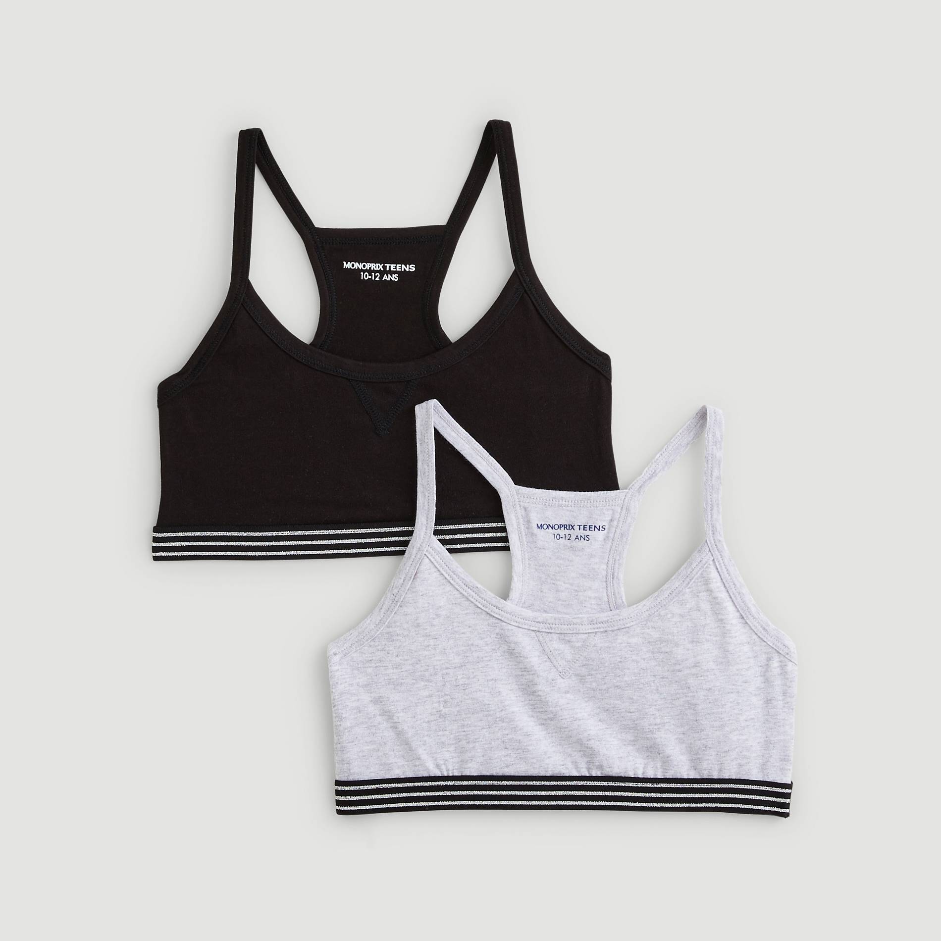 Lot de 2 brassières - Monoprix Fit, Noir, large image number 0